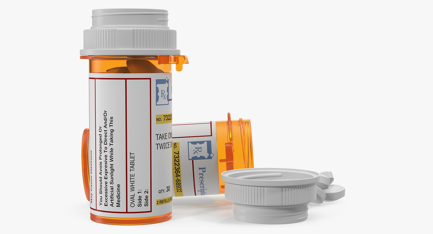 3D model Prescription Pill Bottles