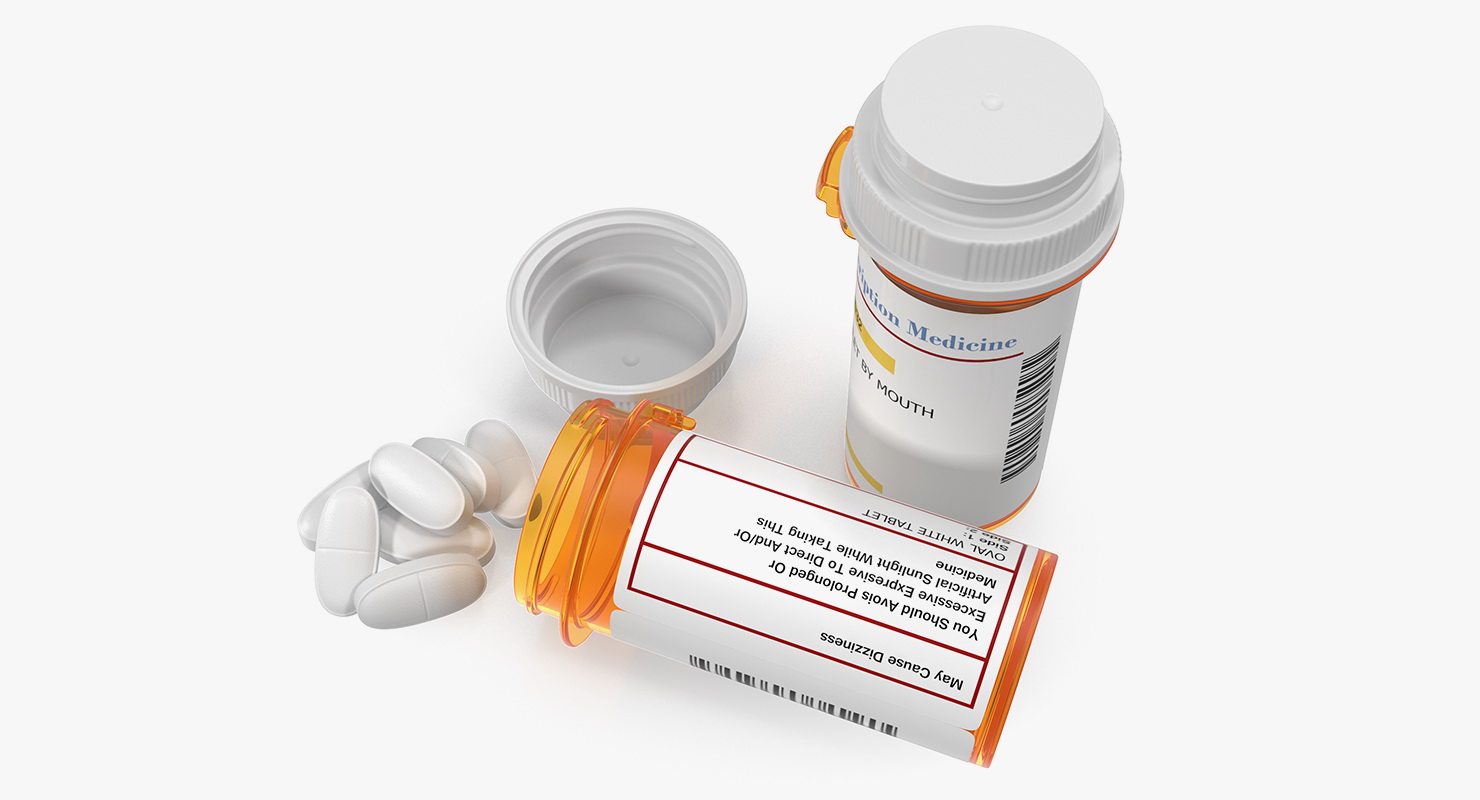 3D model Prescription Pill Bottles