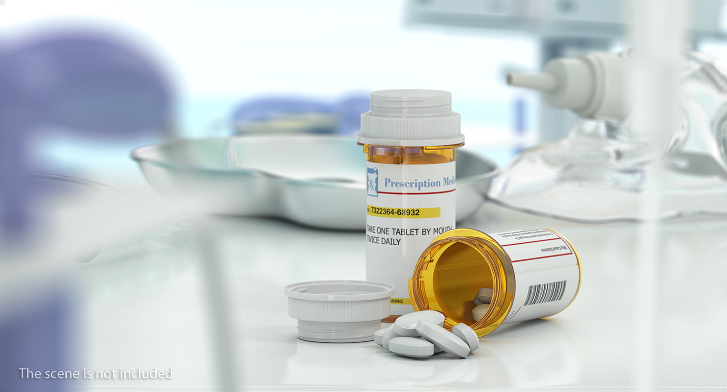 3D model Prescription Pill Bottles