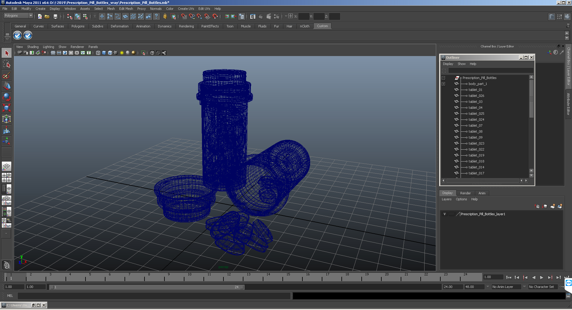 3D model Prescription Pill Bottles