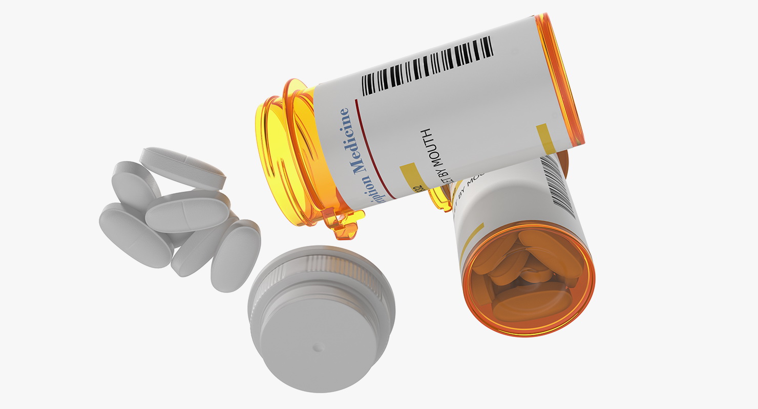 3D model Prescription Pill Bottles