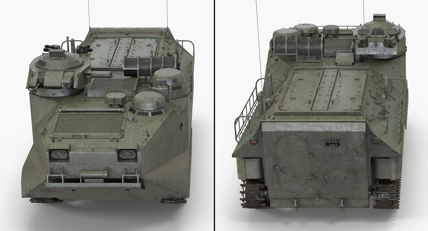 3D Assault Amphibious Vehicle AAV7 Rigged model