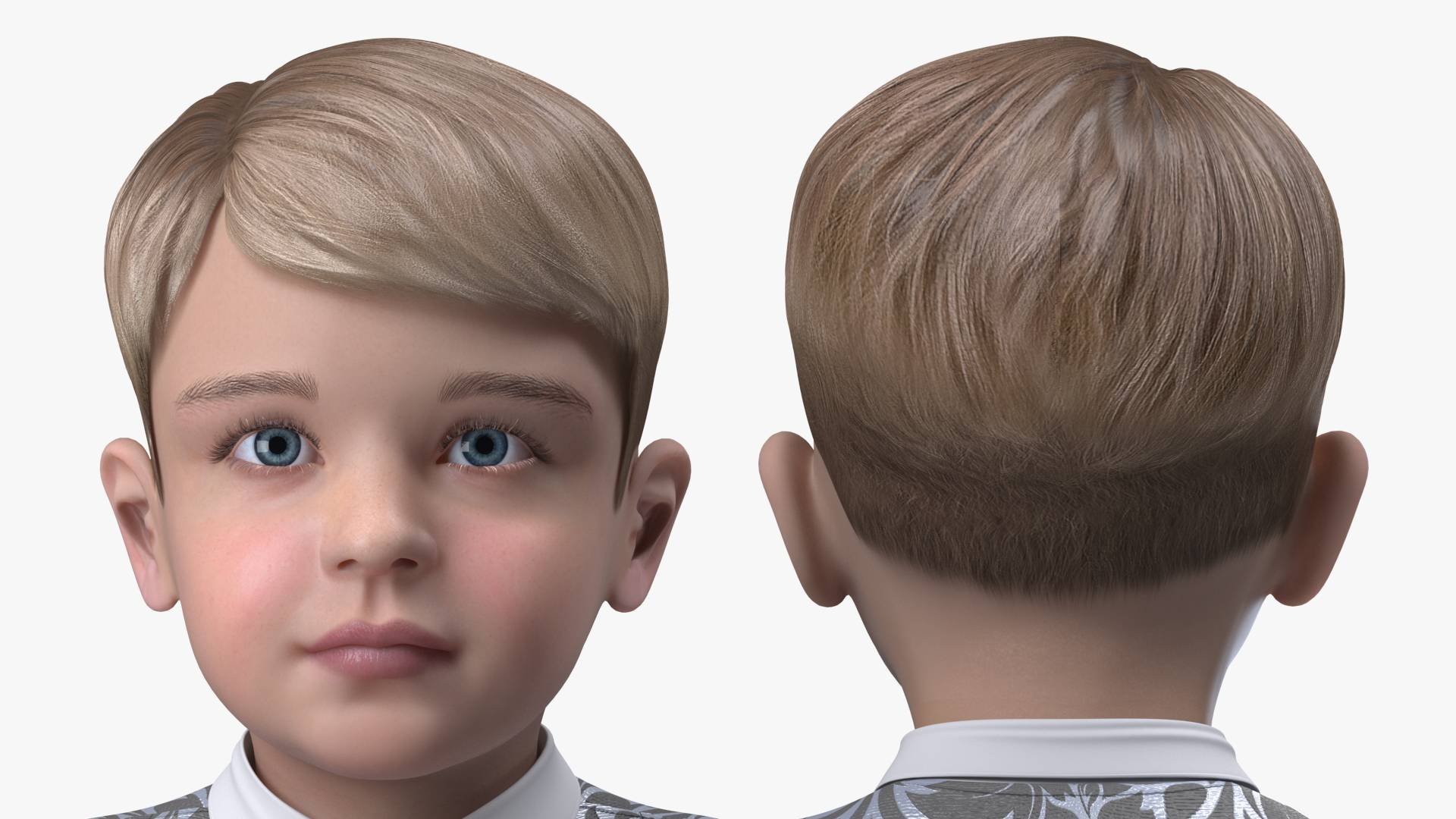 Child Boy Party Style Rigged for Cinema 4D 3D