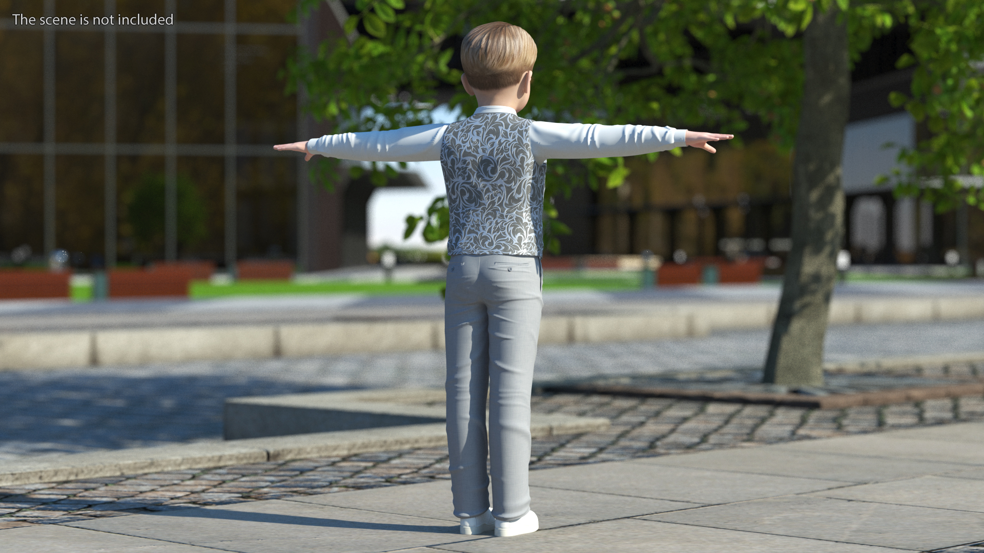 Child Boy Party Style Rigged for Cinema 4D 3D