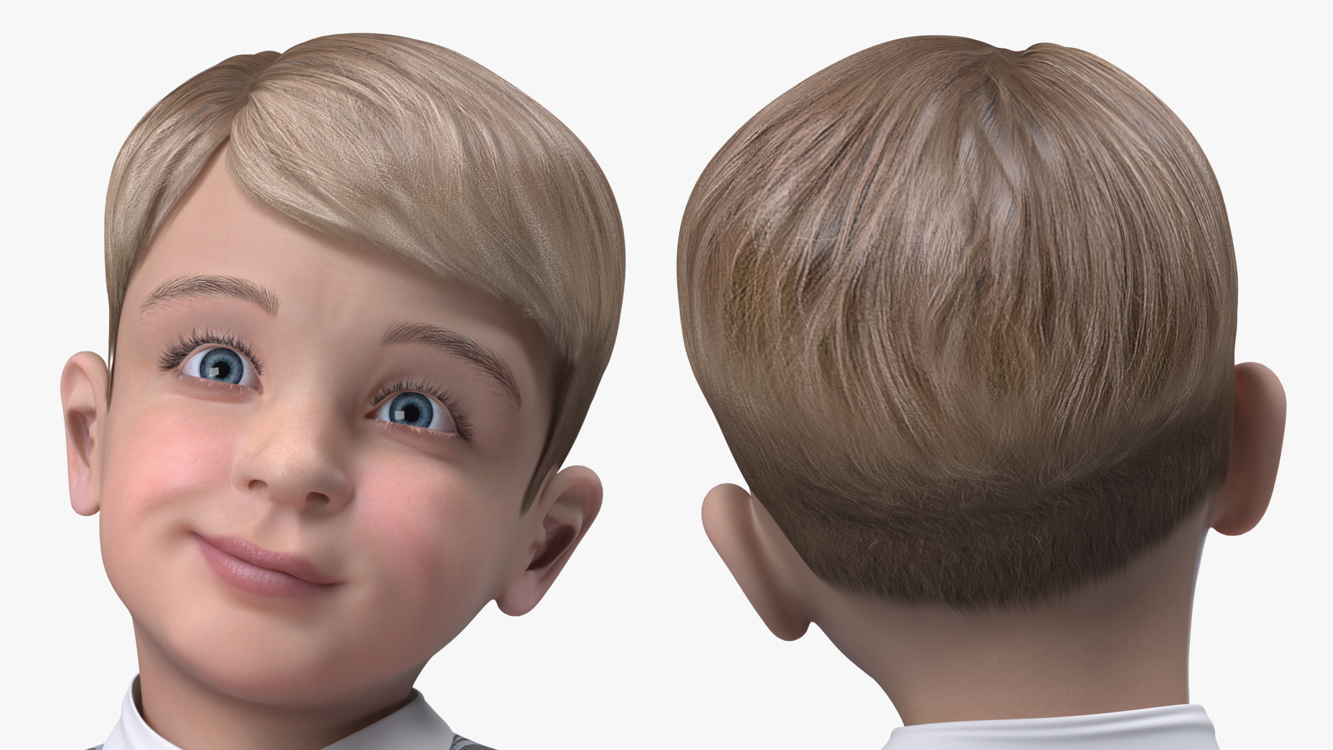 Child Boy Party Style Rigged for Cinema 4D 3D