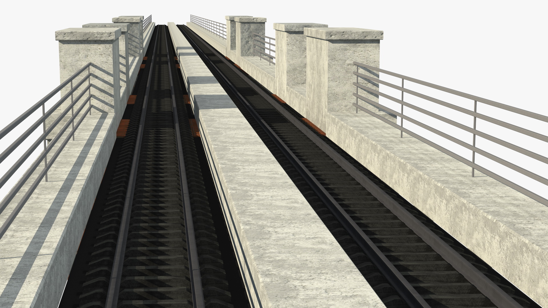 3D model Brick Railway Bridge