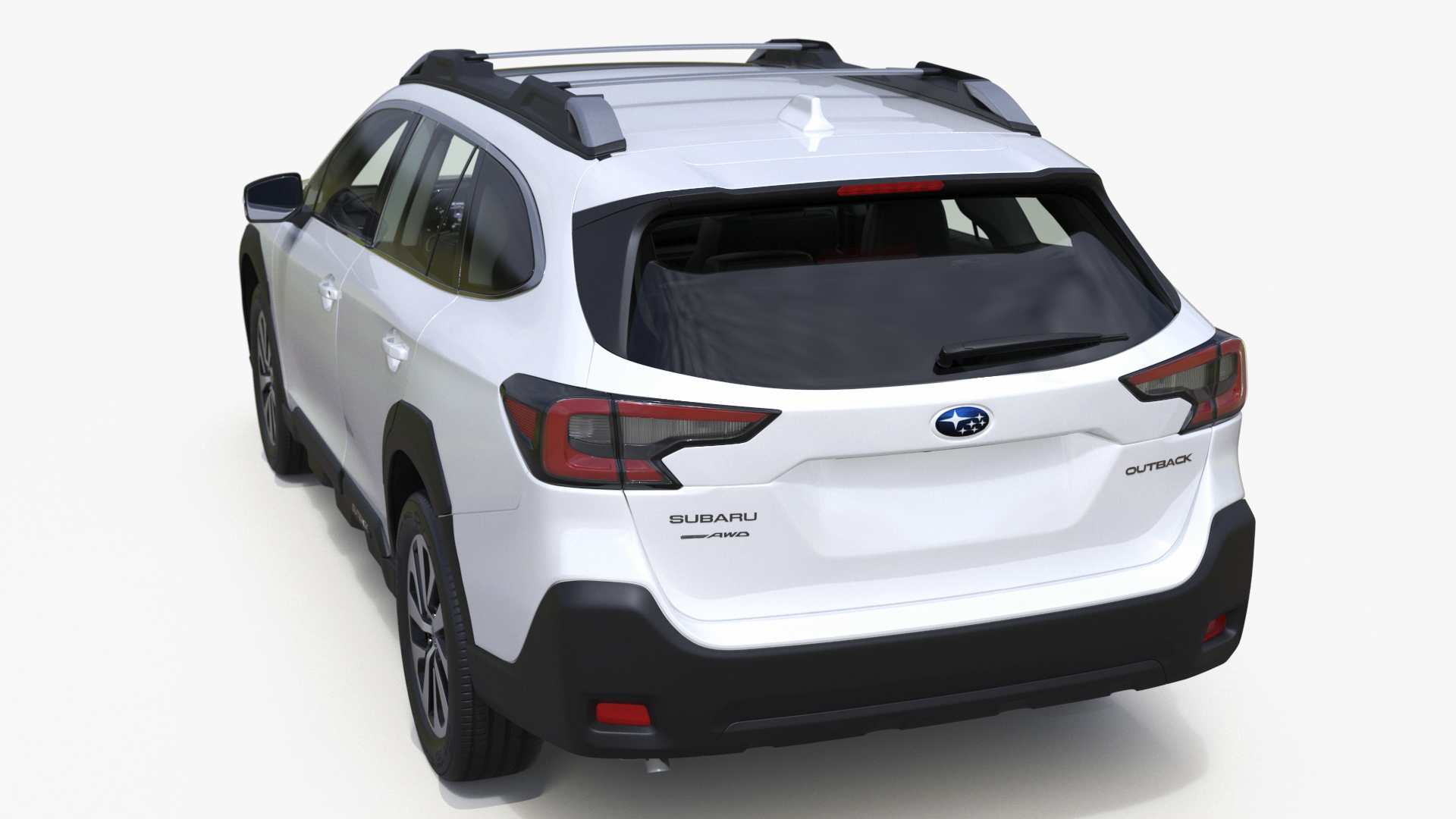 3D model White Subaru Outback 2025