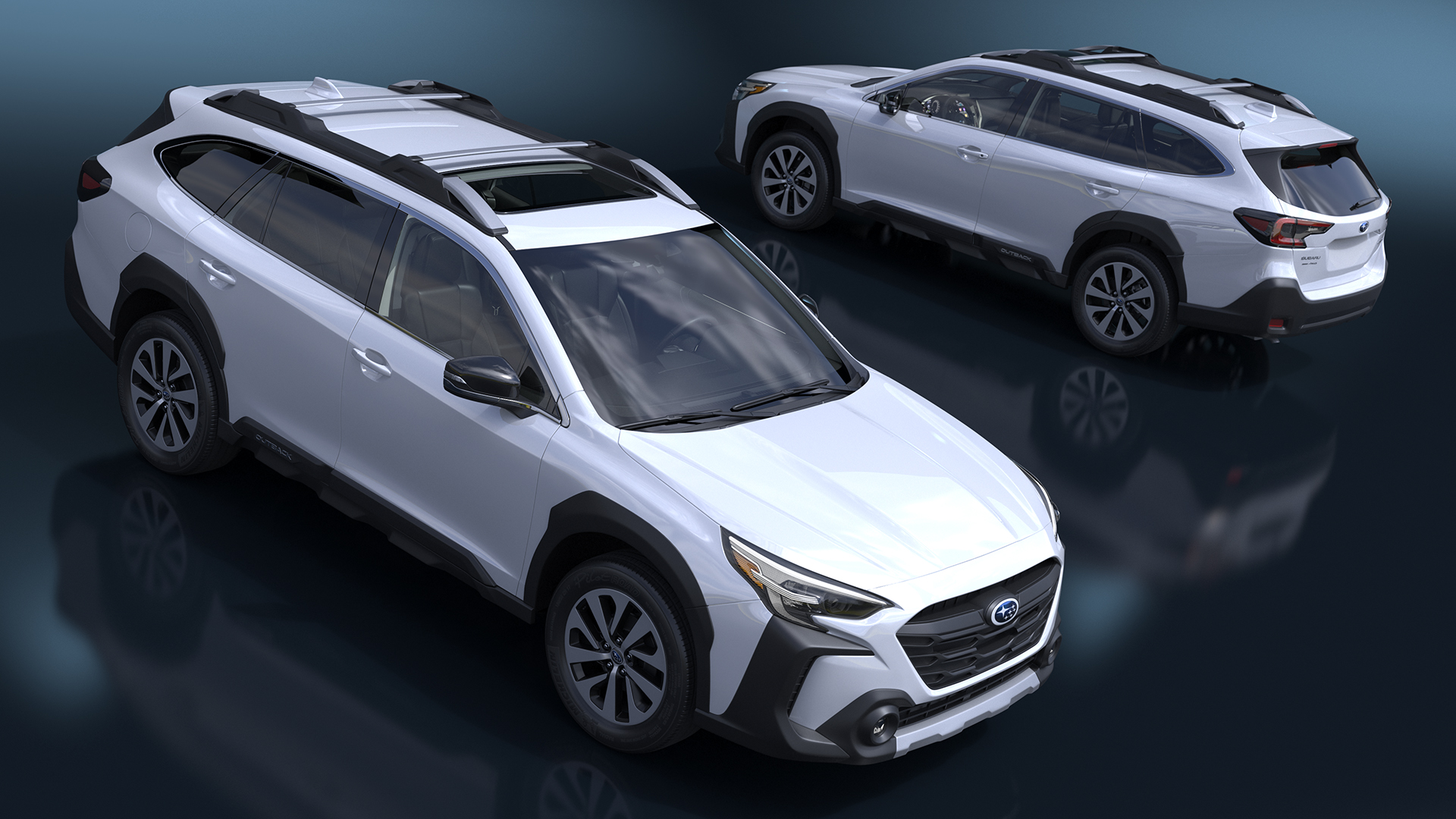 3D model White Subaru Outback 2025