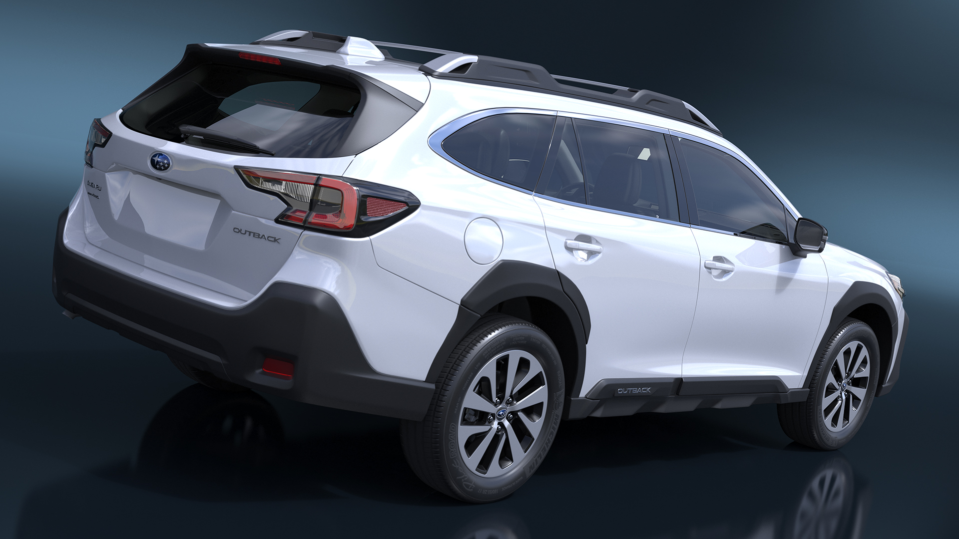 3D model White Subaru Outback 2025