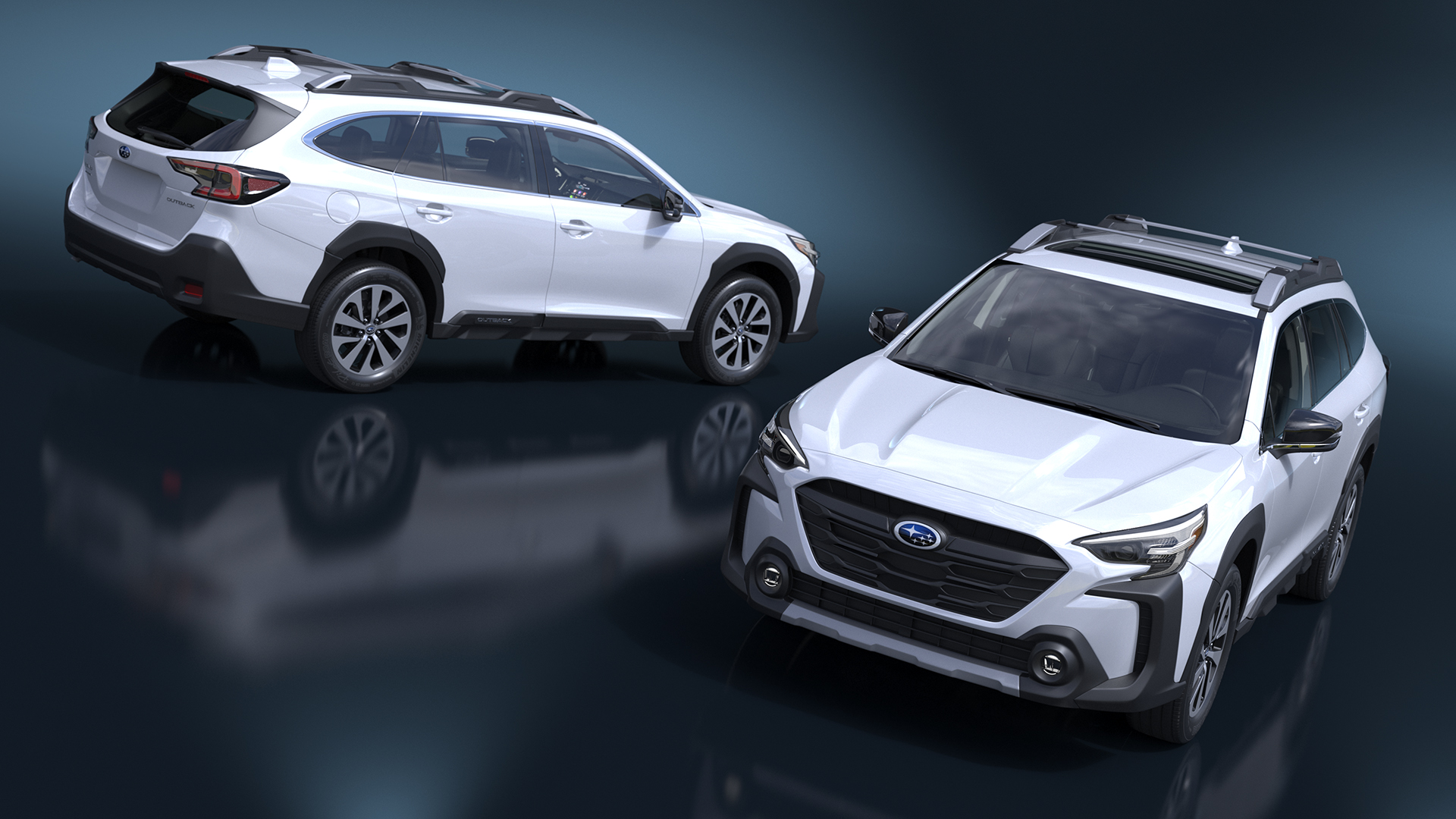 3D model White Subaru Outback 2025