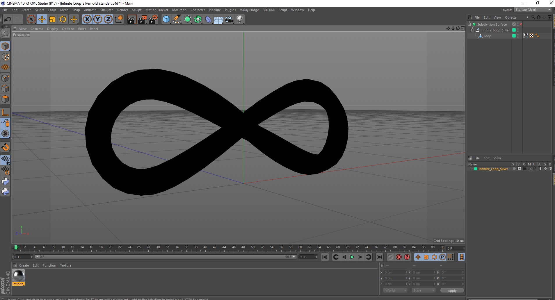 3D model Infinite Loop Silver