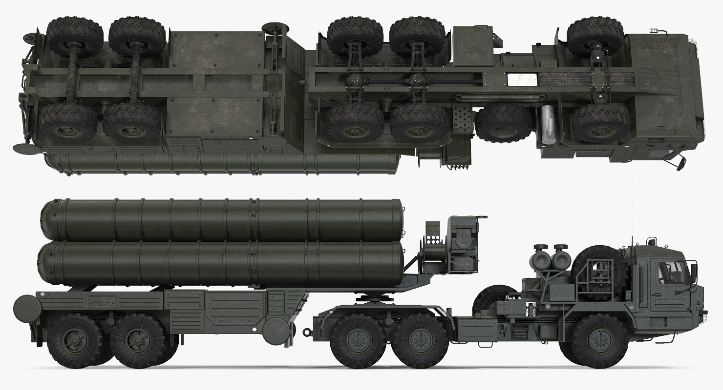 S 400 Triumf Launch Vehicle Rigged 3D model