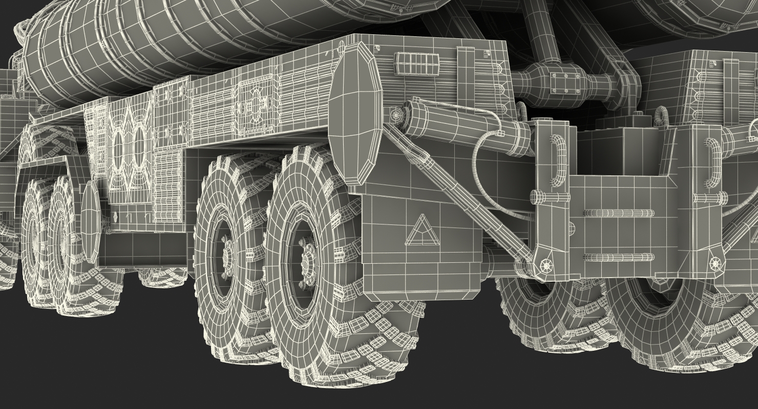 S 400 Triumf Launch Vehicle Rigged 3D model