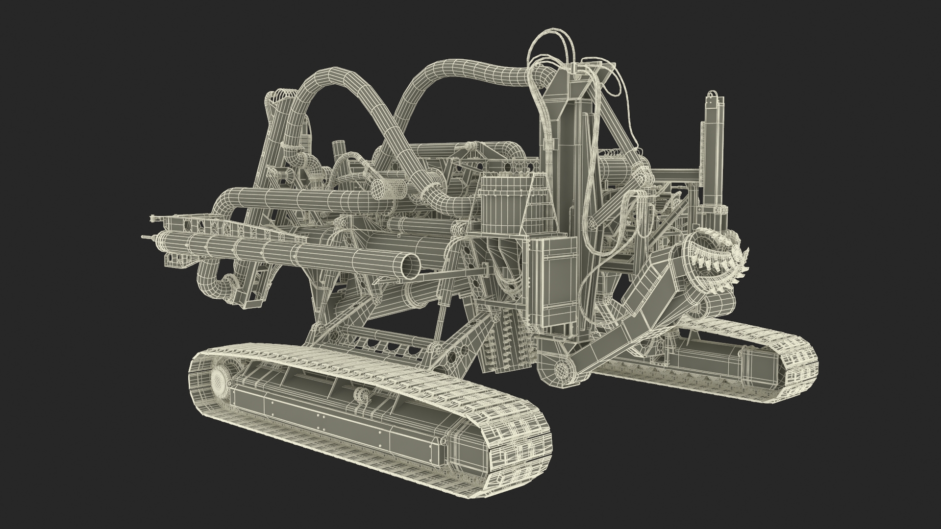 3D Arthropod 600 Subsea Pipeline Trencher model