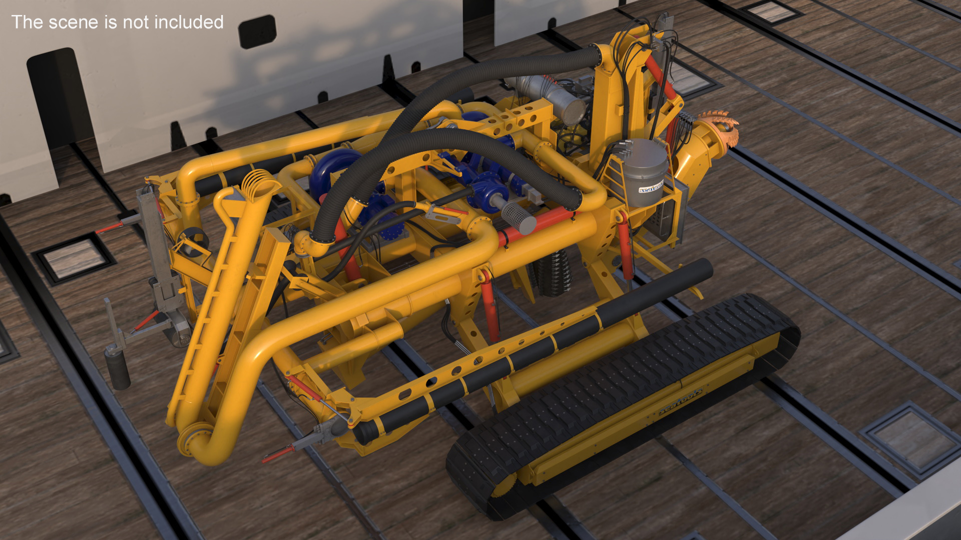 3D Arthropod 600 Subsea Pipeline Trencher model