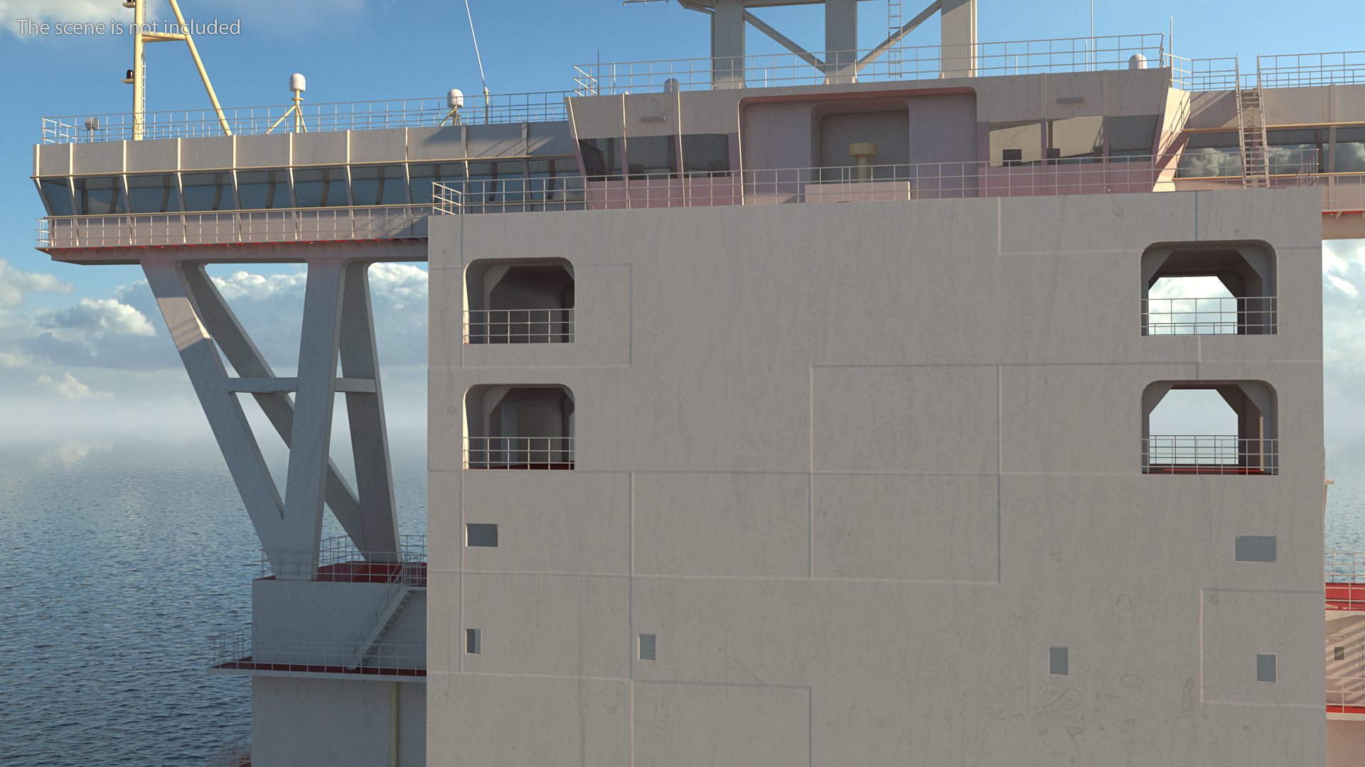 3D model Cargo Ship Deckhouse