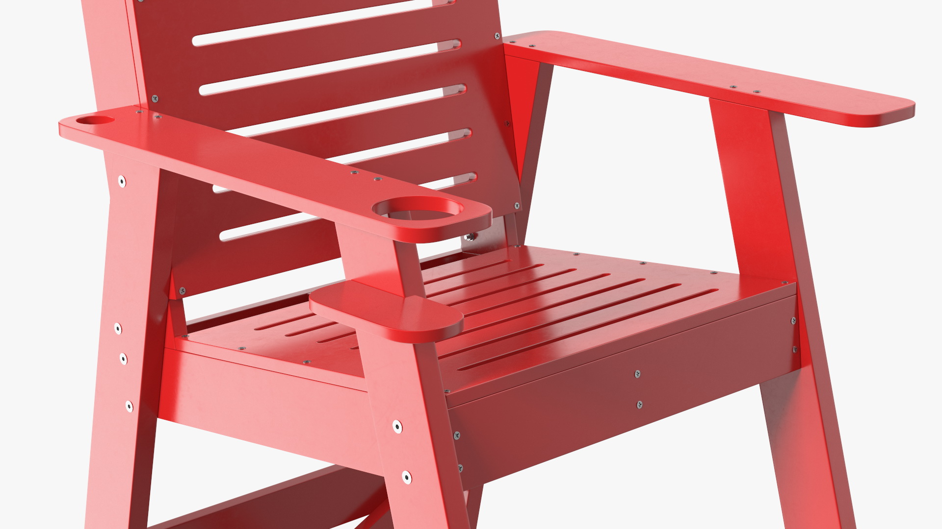 Lifeguard Chair Red 3D model