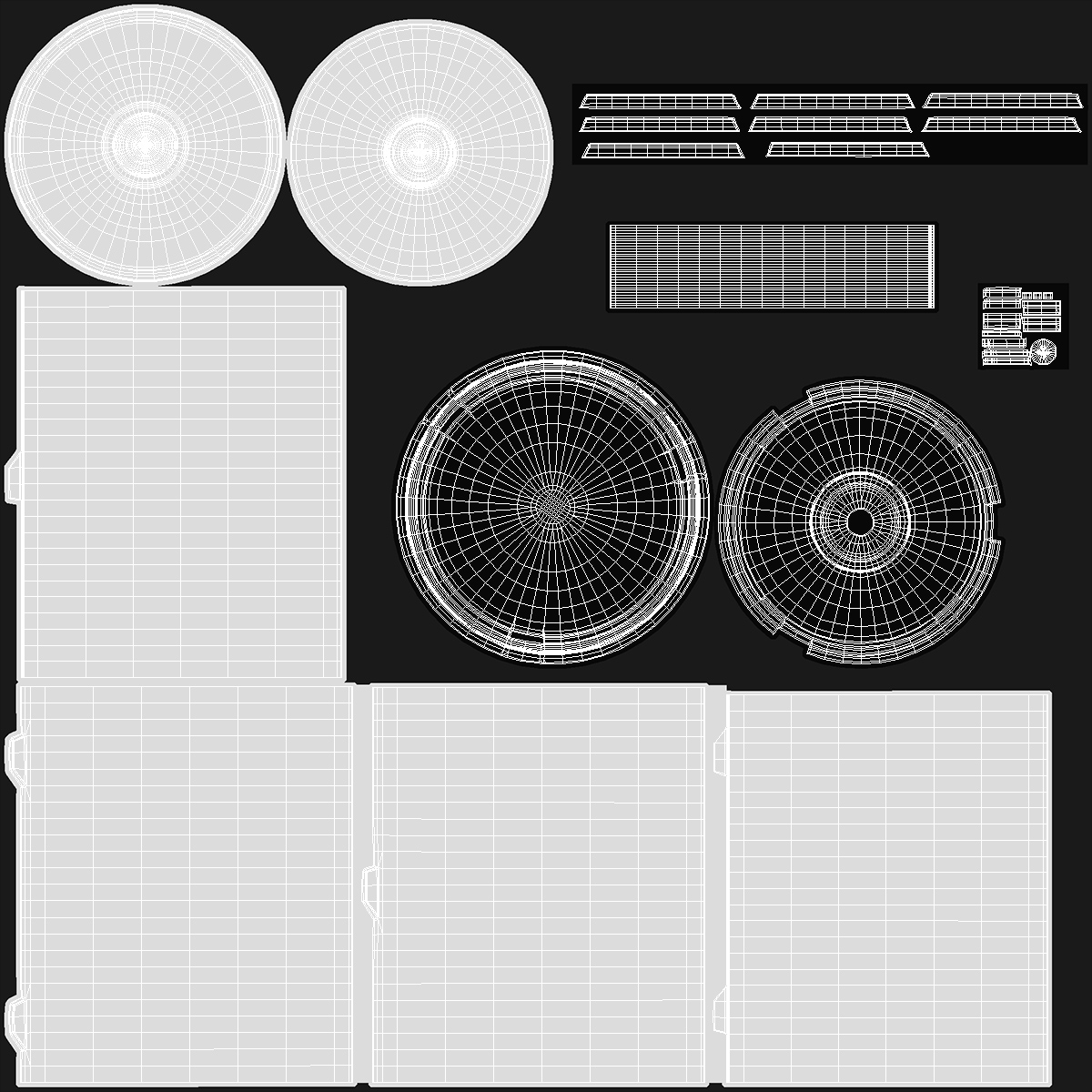 3D Empty Spindle Cake Box Holder for 100 Discs model