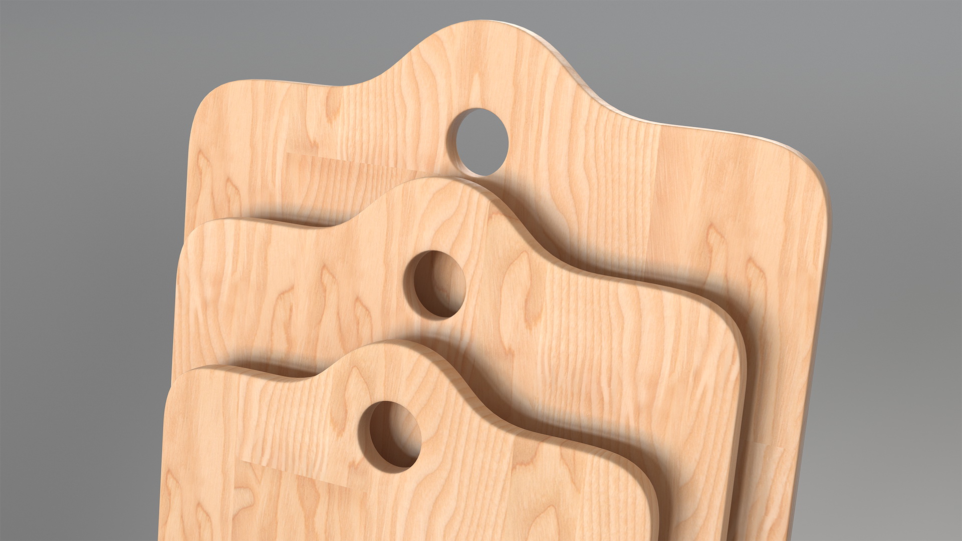 Chopping Boards Set 3D model