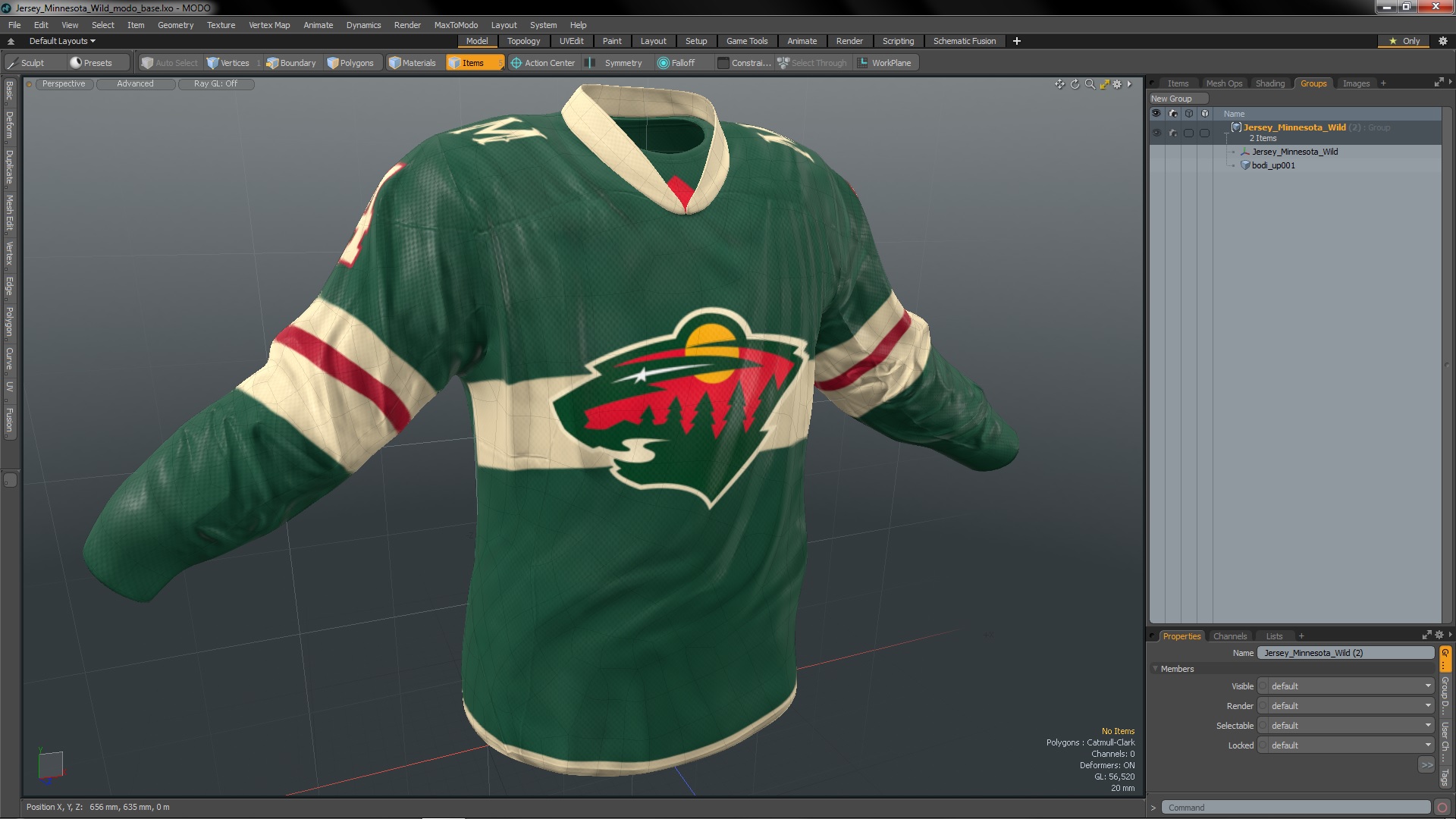 3D Jersey Minnesota Wild