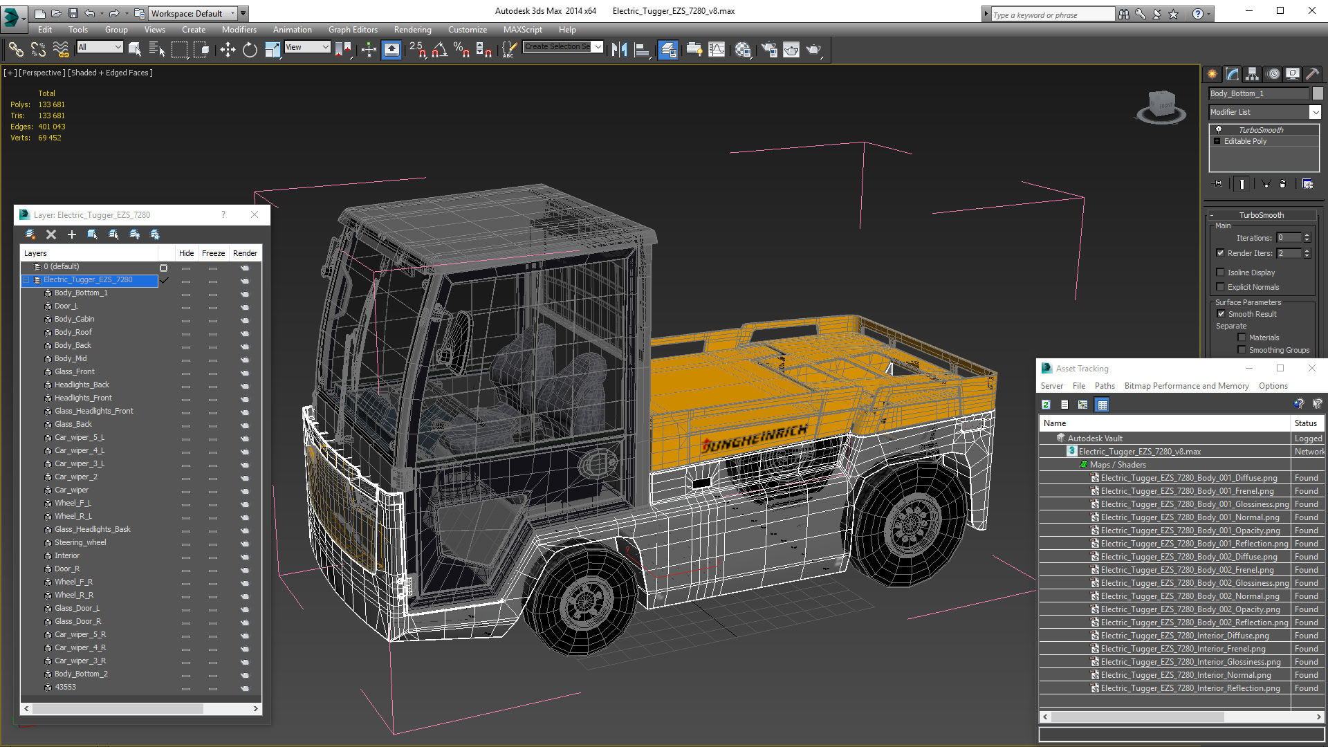 Jungheinrich EZS 7280 Electric Tow Tractor 3D