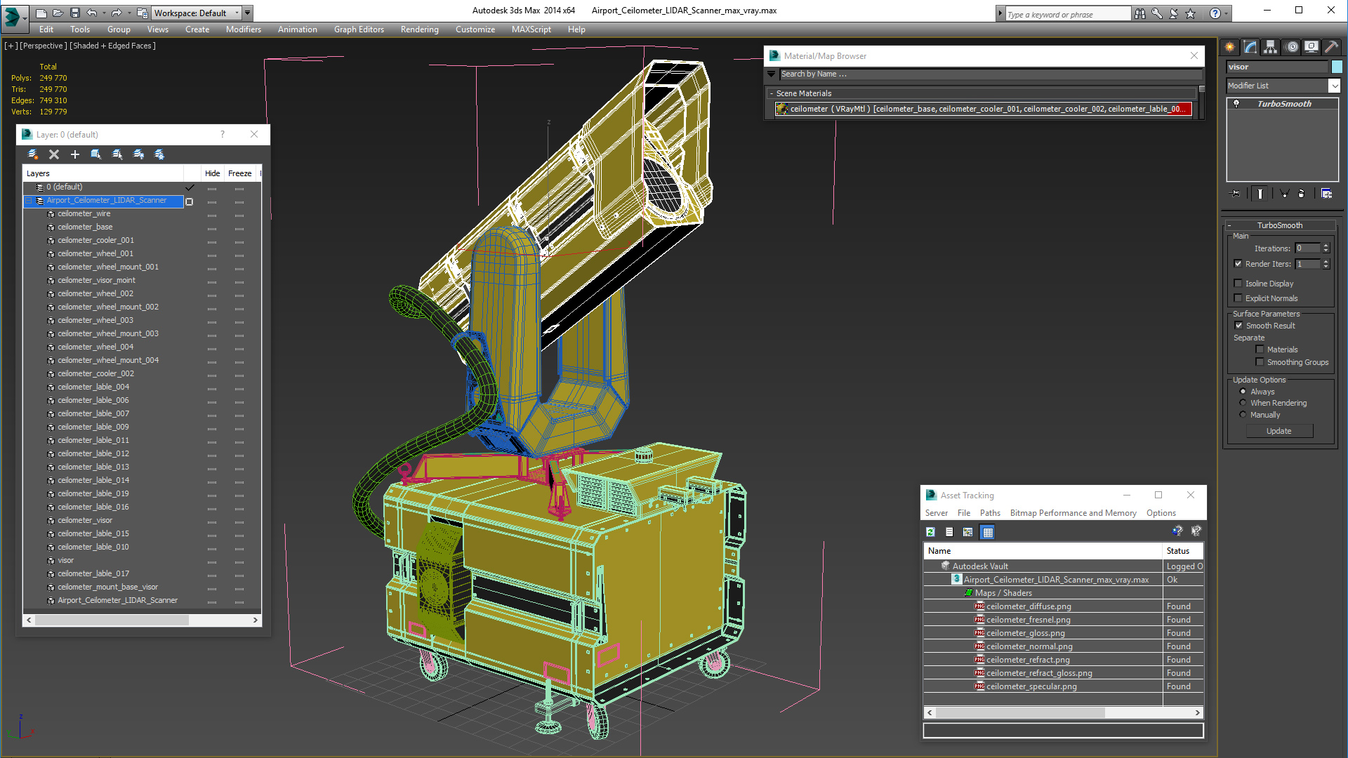 Airport Ceilometer LIDAR Scanner 3D