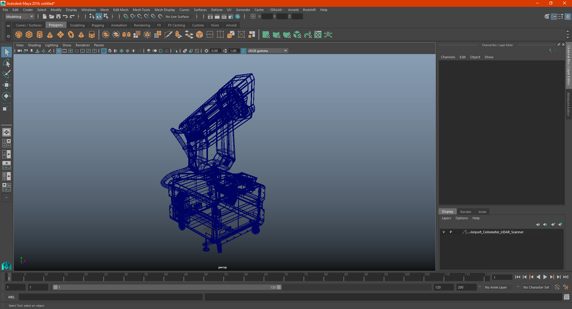 Airport Ceilometer LIDAR Scanner 3D