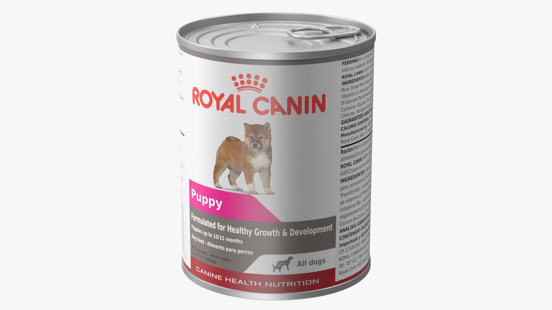 3D Royal Canin Puppy Food Can