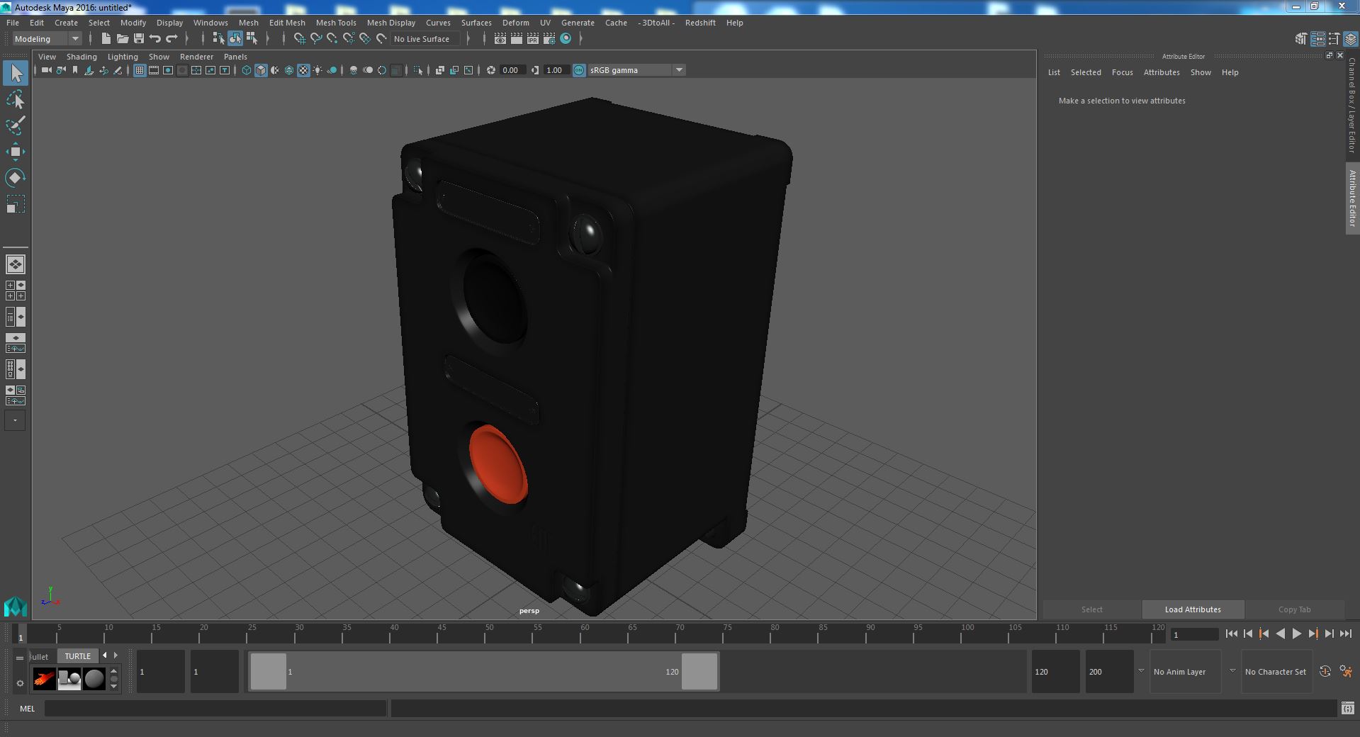 Push Button Industrial Switch 3D model