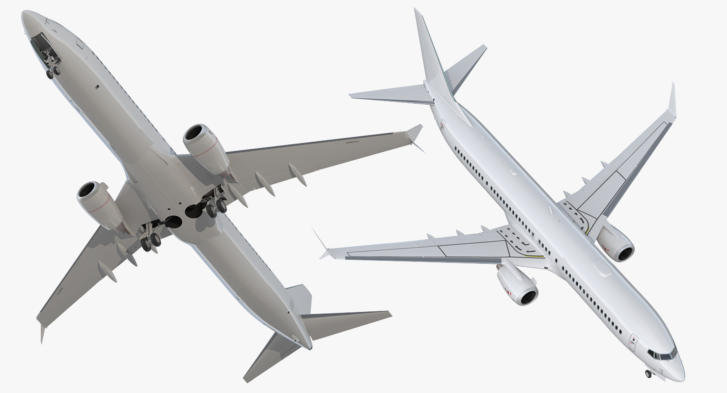 3D Boeing 737 900 with Interior and Cockpit Generic model