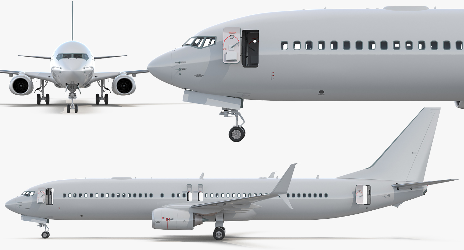 3D Boeing 737 900 with Interior and Cockpit Generic model