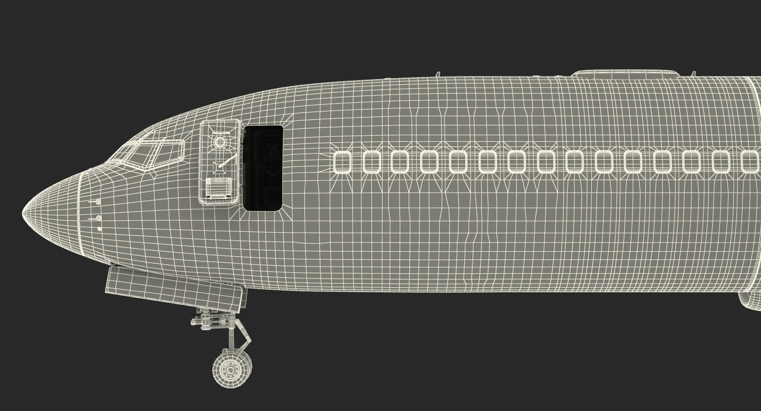 3D Boeing 737 900 with Interior and Cockpit Generic model