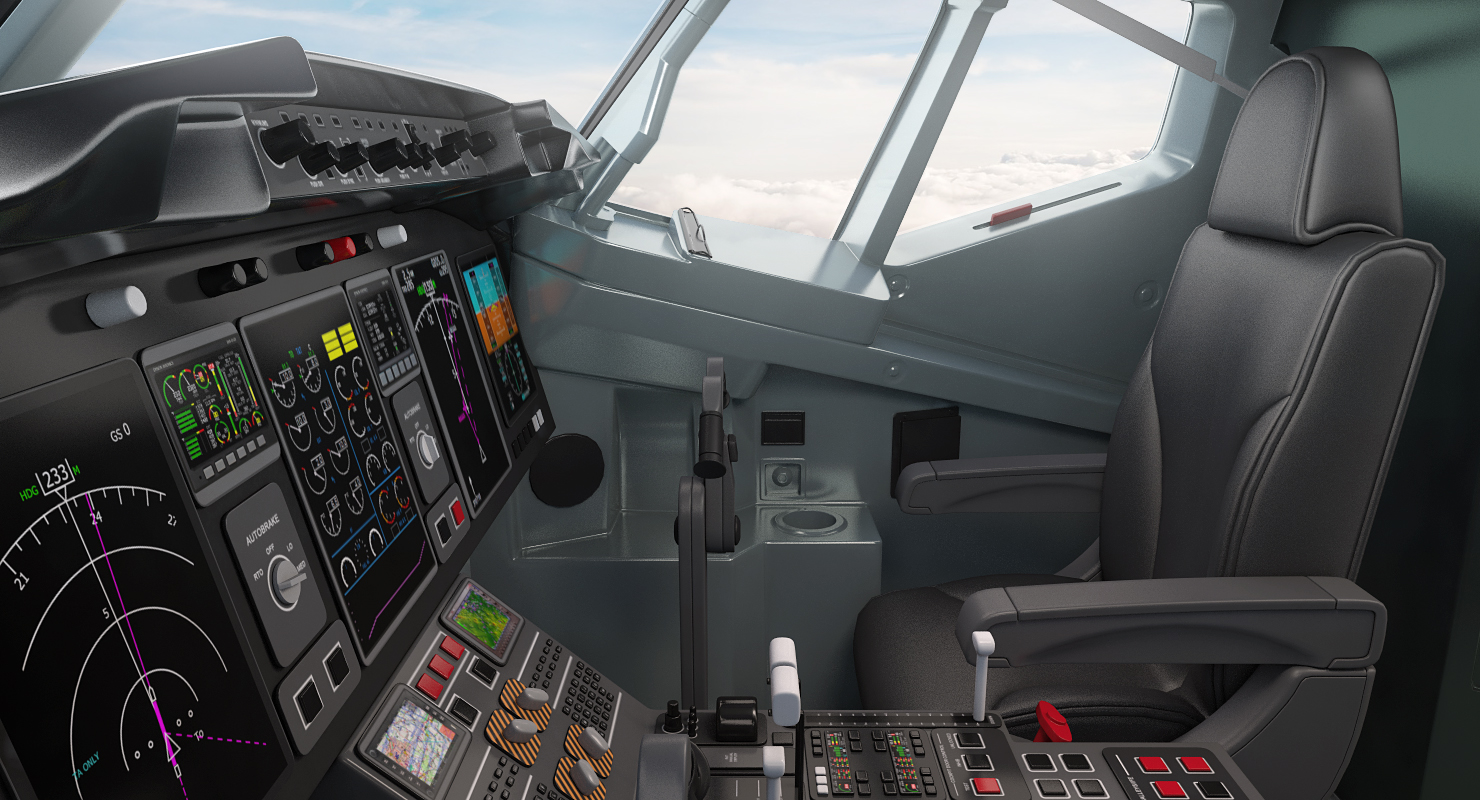 3D Boeing 737 900 with Interior and Cockpit Generic model