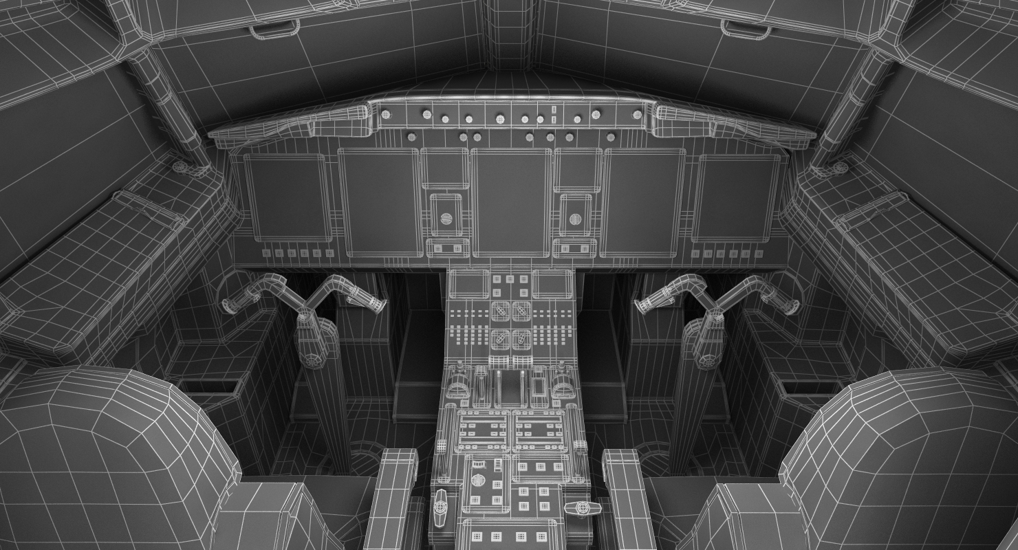 3D Boeing 737 900 with Interior and Cockpit Generic model