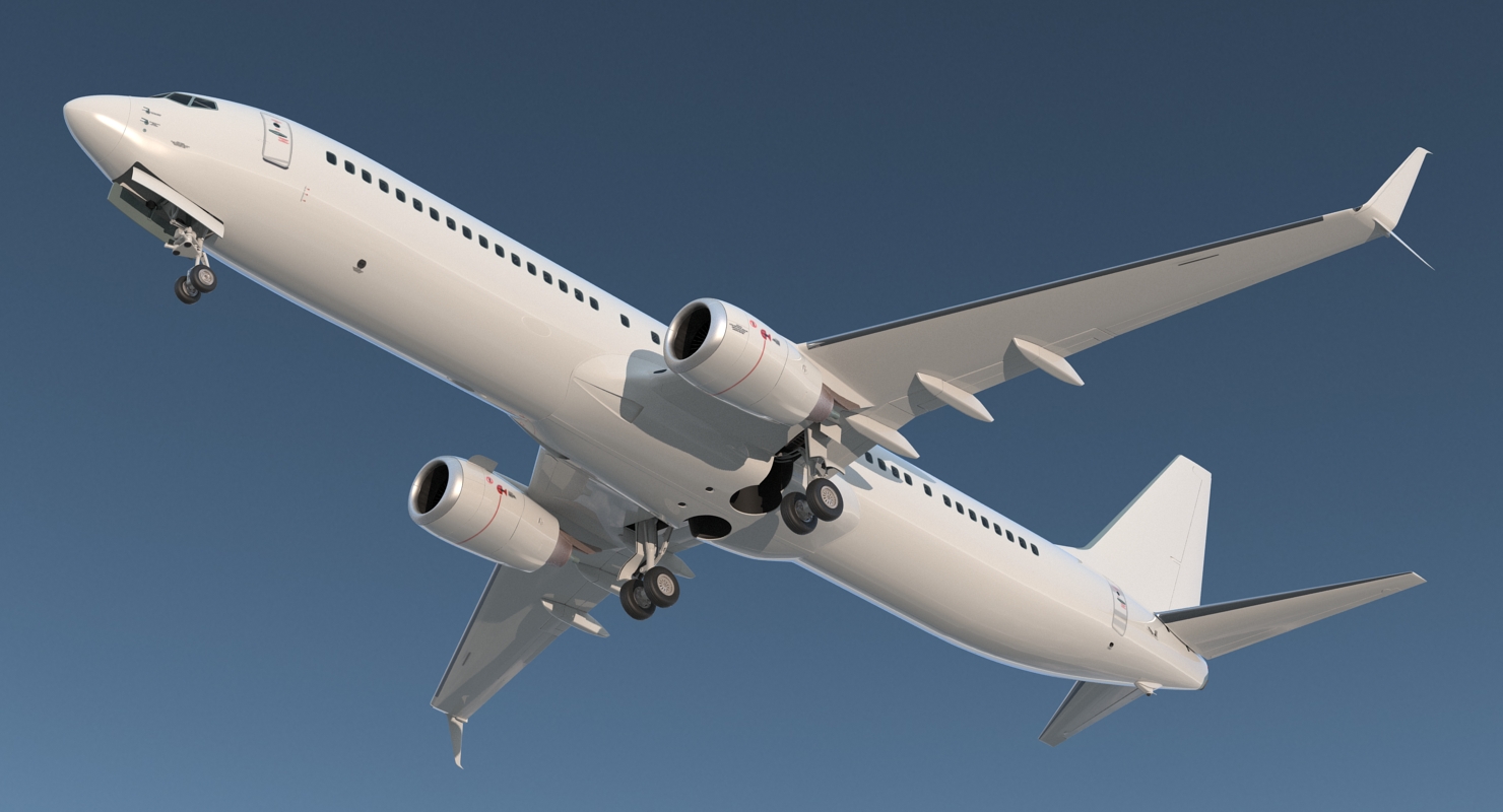 3D Boeing 737 900 with Interior and Cockpit Generic model