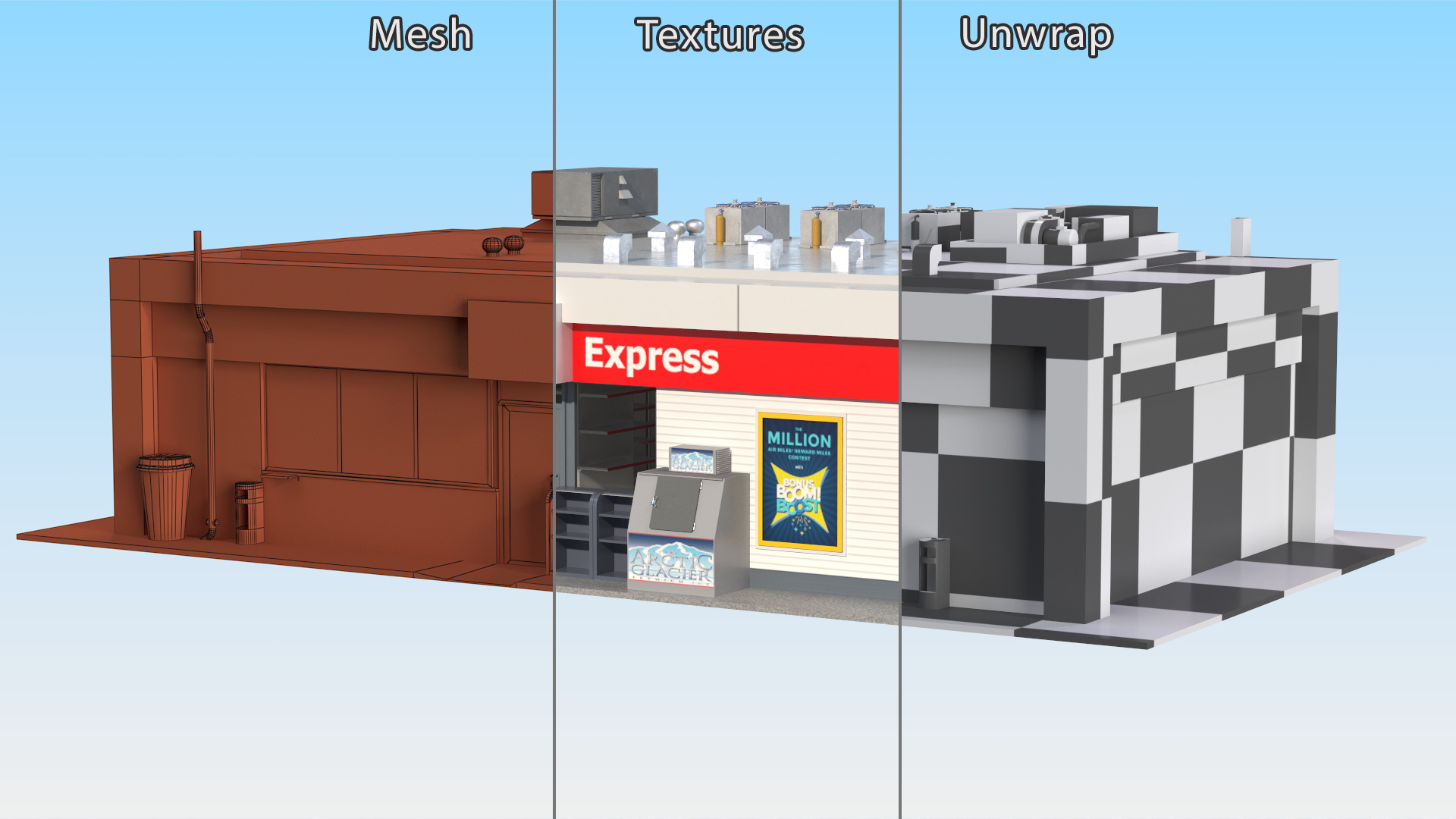 Small Shop Building 3D model