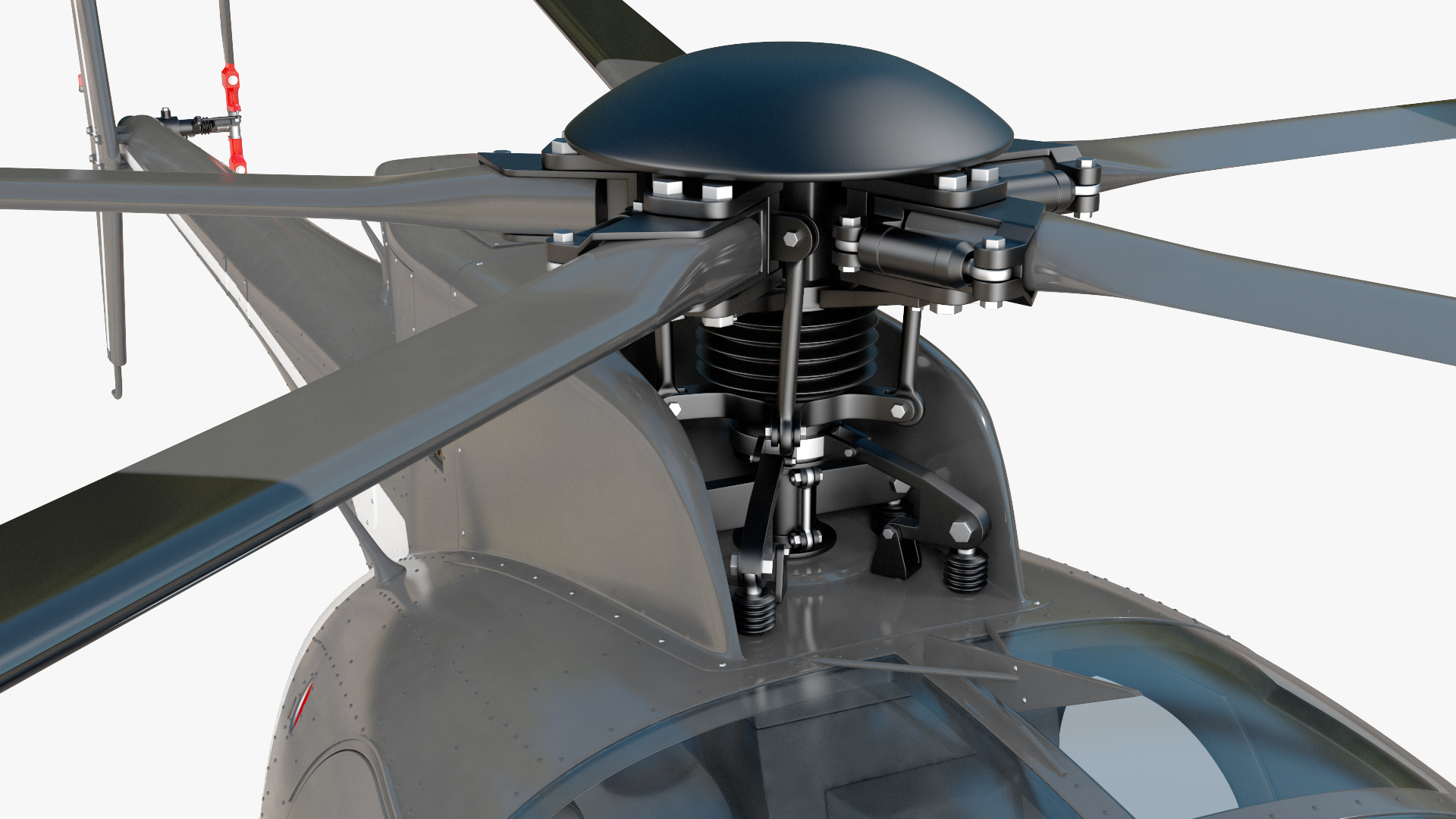 3D model Light Utility Civilian Helicopter Rigged