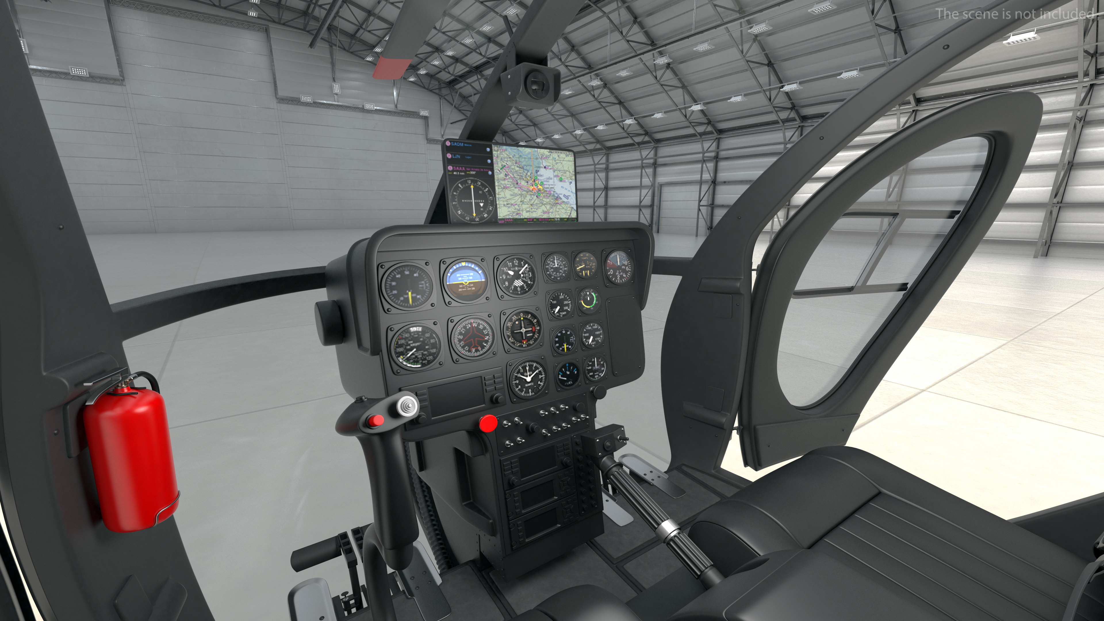 3D model Light Utility Civilian Helicopter Rigged