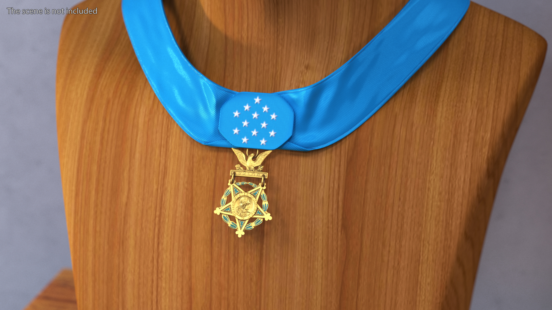 US Army Medal of Honor Worn 3D