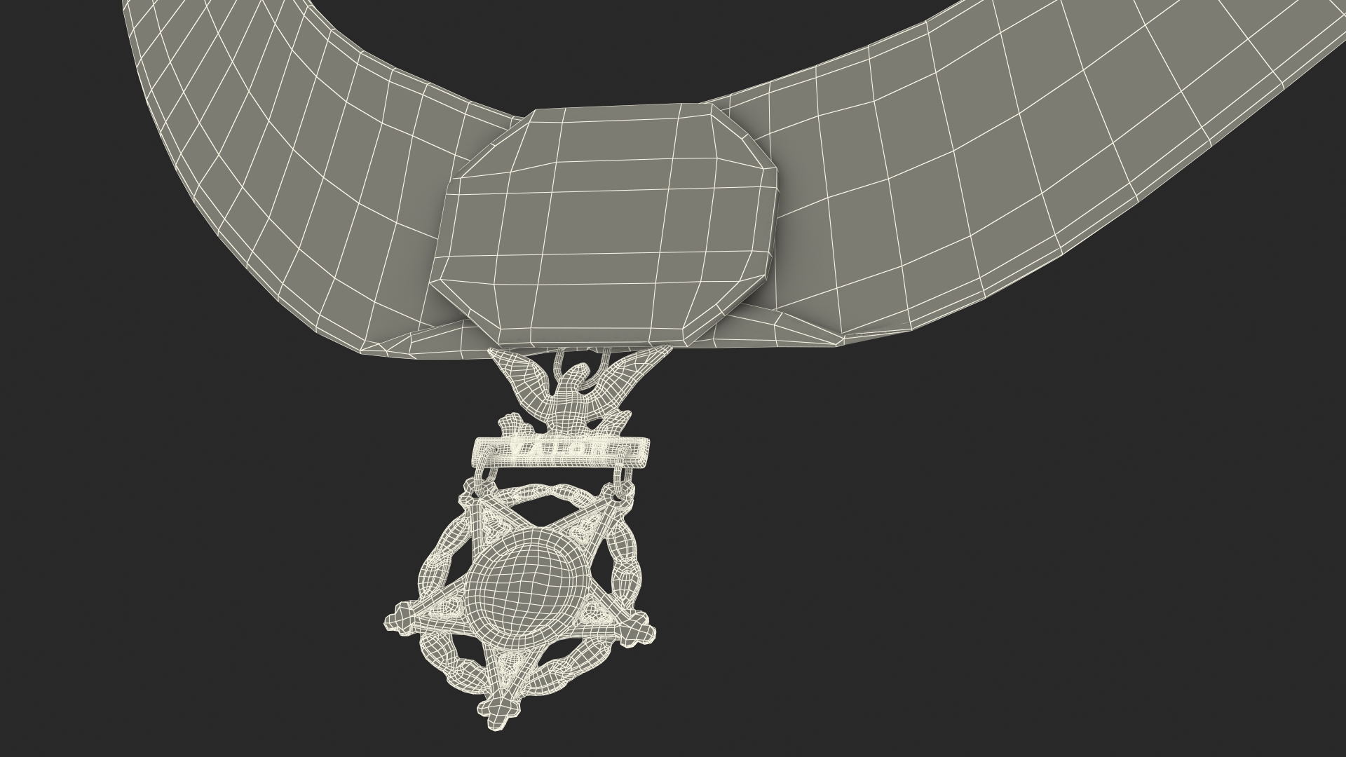 US Army Medal of Honor Worn 3D