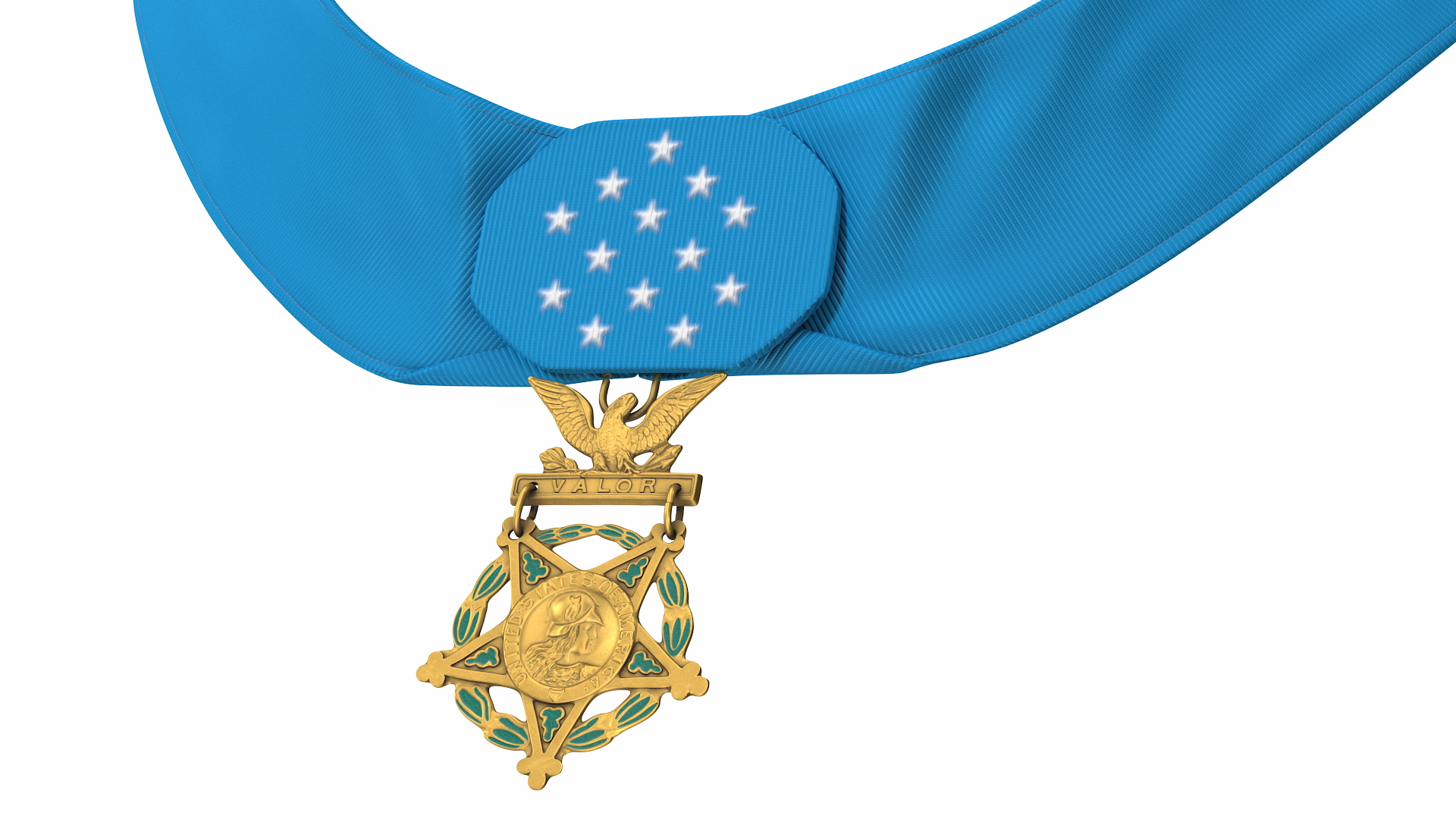 US Army Medal of Honor Worn 3D