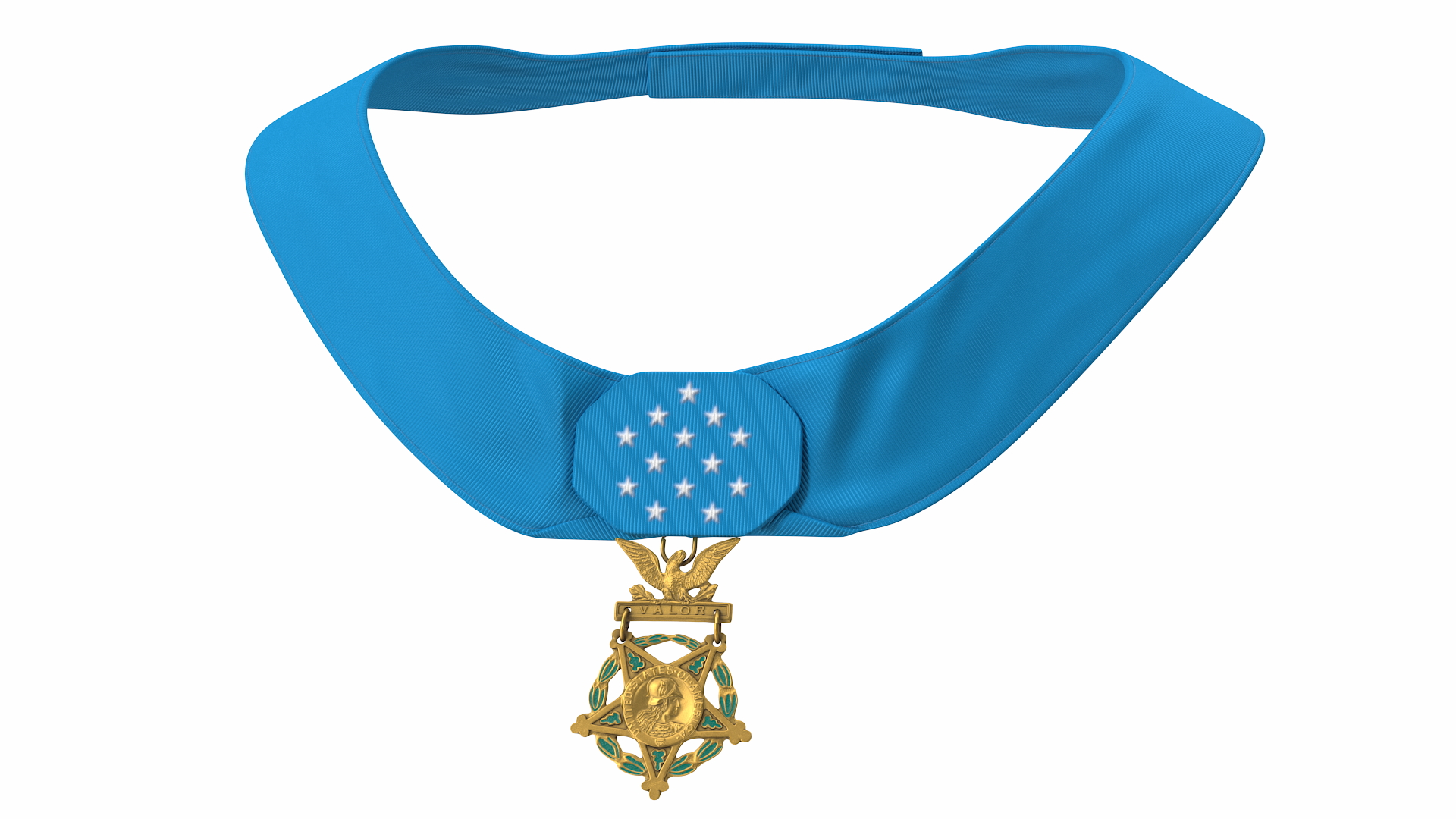 US Army Medal of Honor Worn 3D