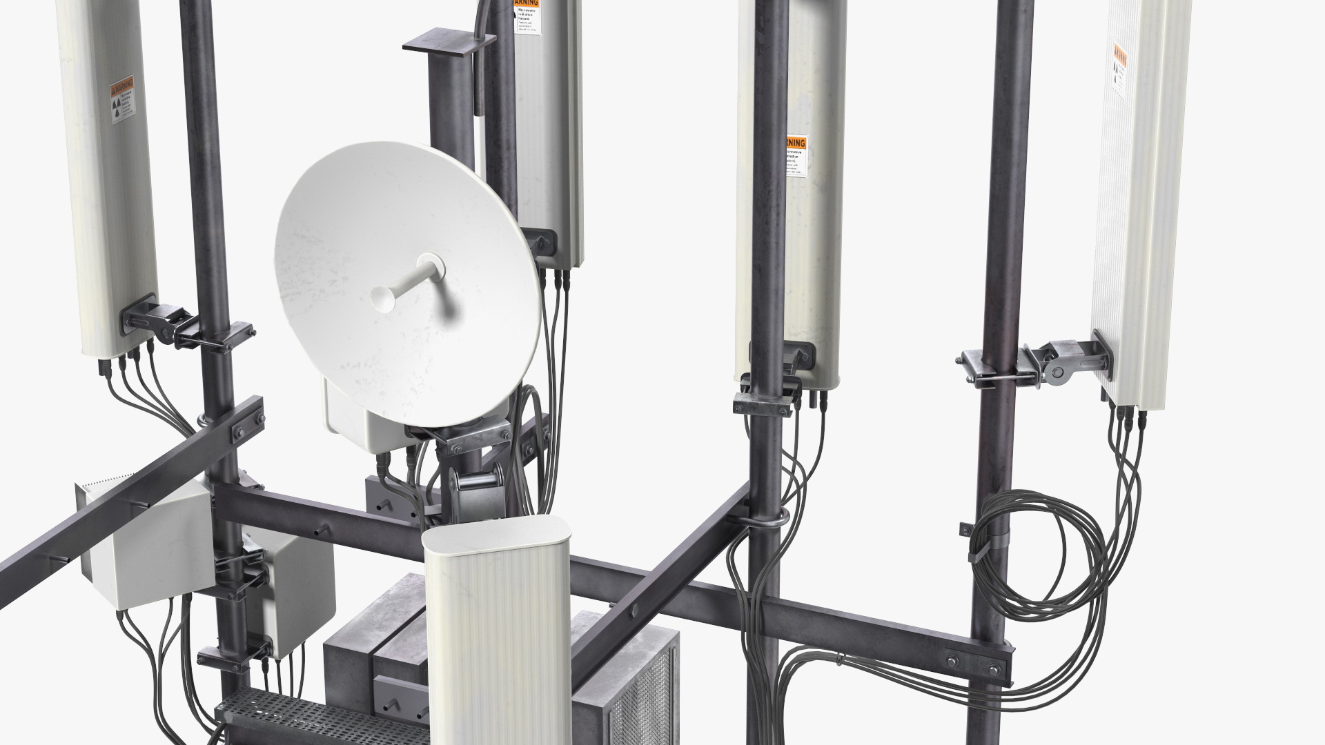 3D Industrial Cell Tower Equipment