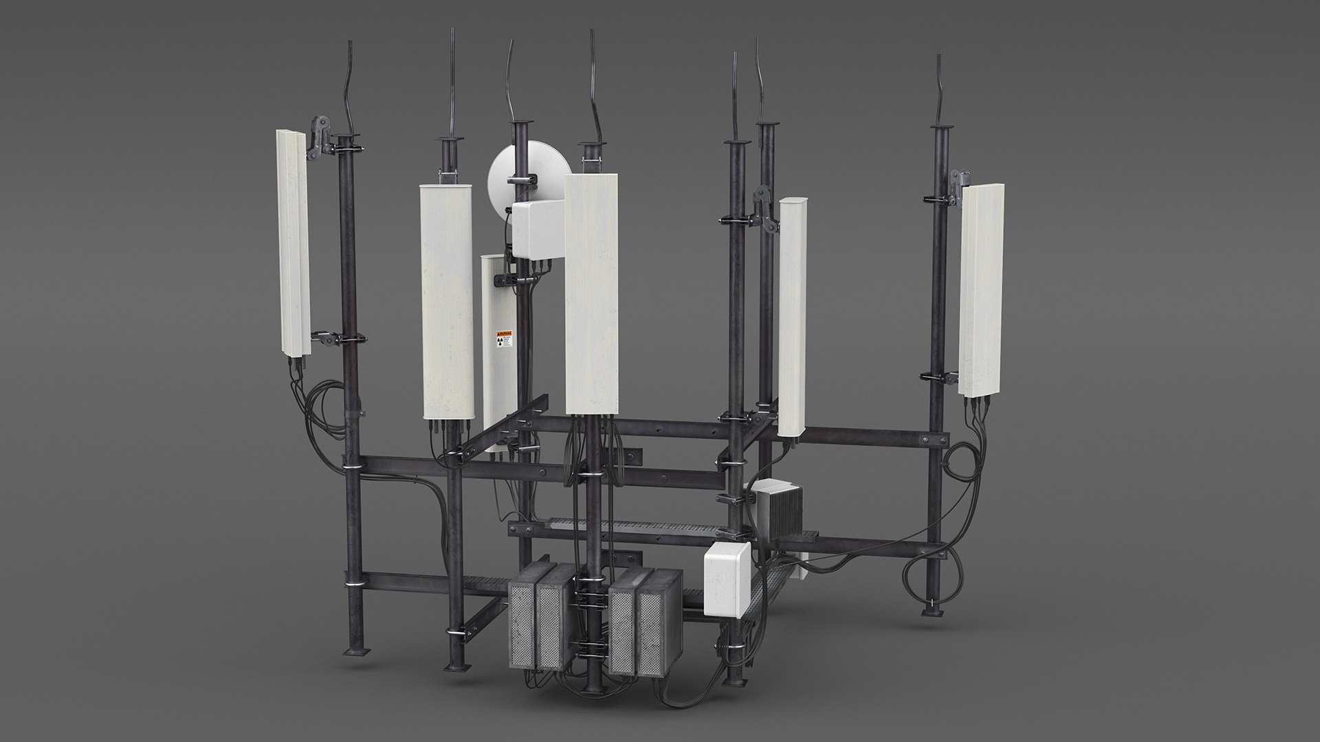 3D Industrial Cell Tower Equipment