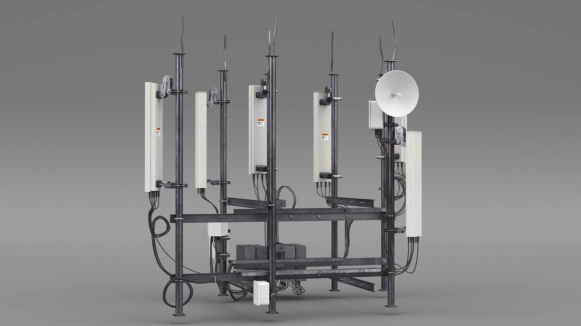 3D Industrial Cell Tower Equipment