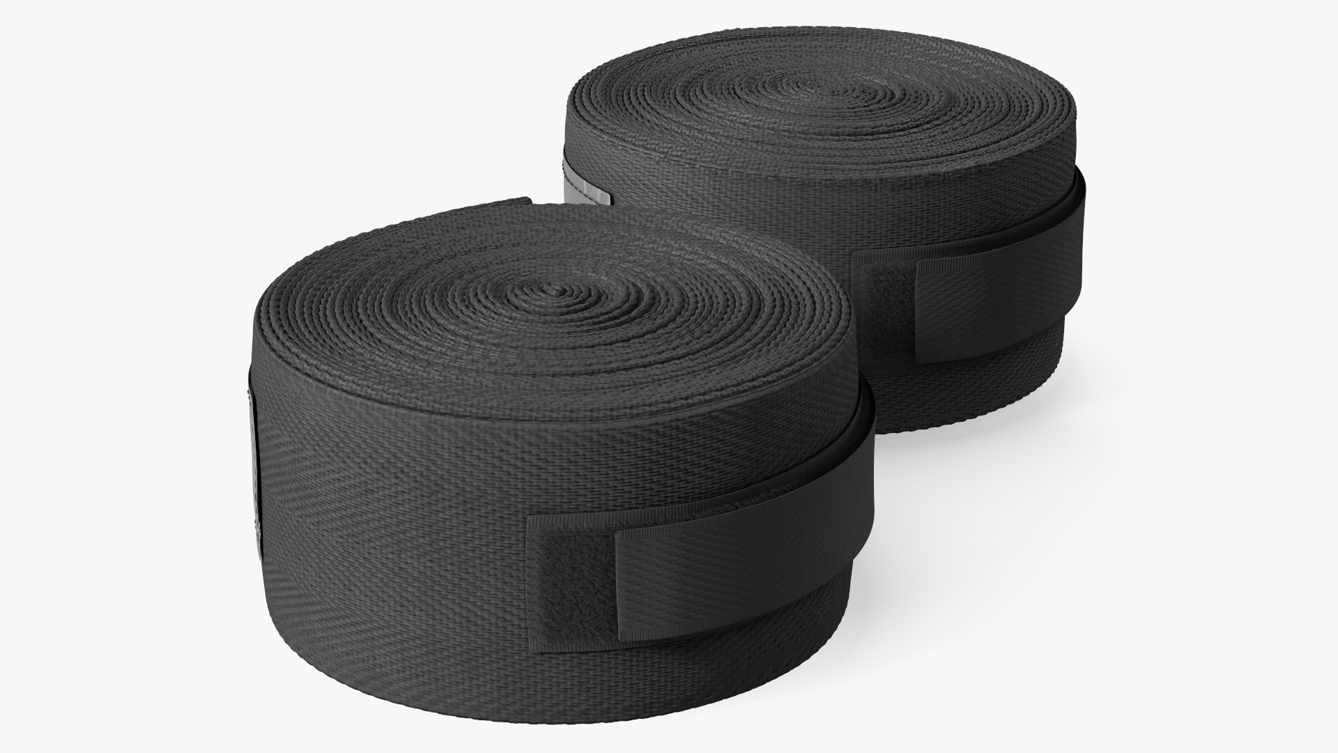 Black Boxing Hand Wrap 2 Rolls Fur 3D model