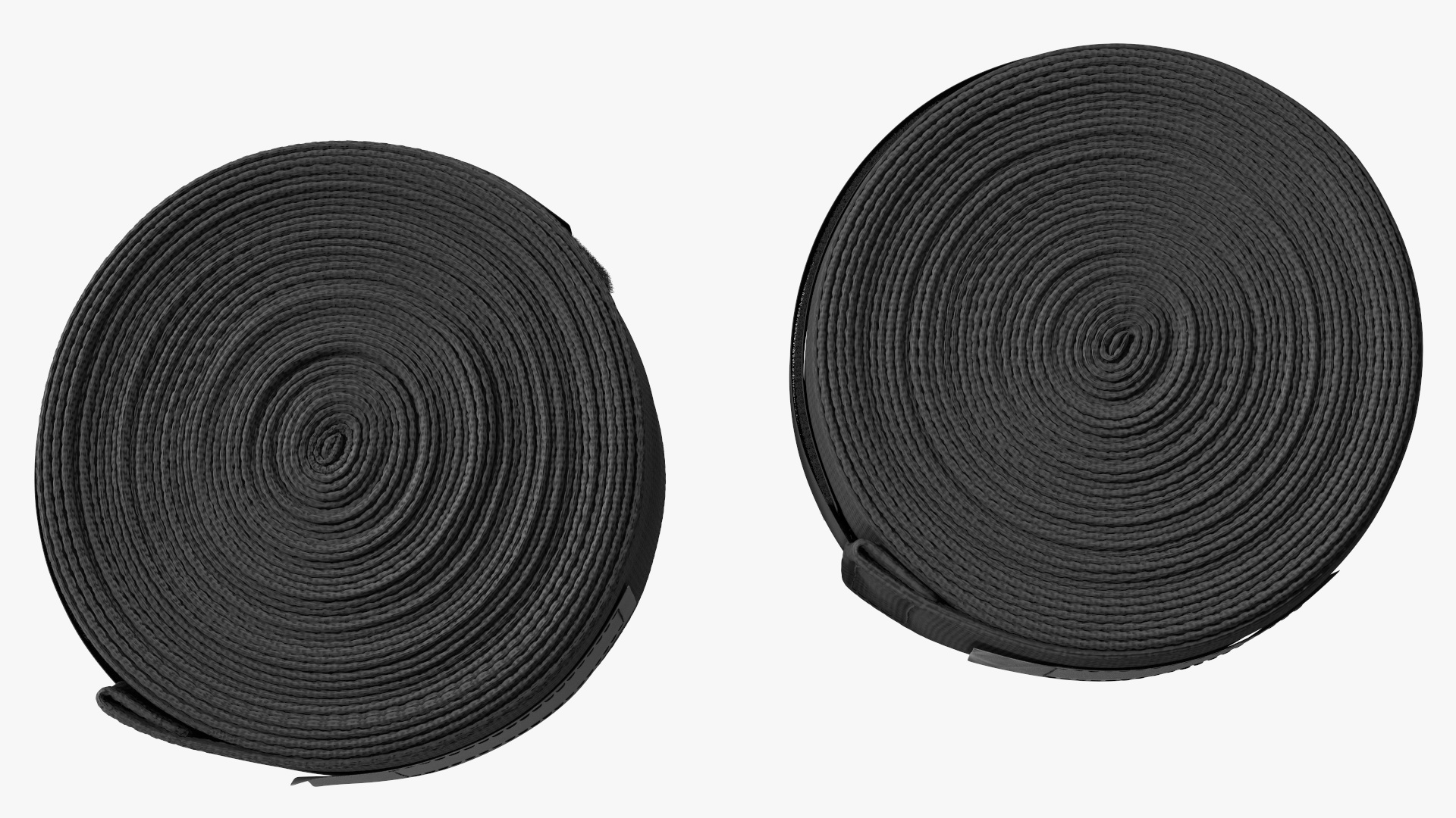 Black Boxing Hand Wrap 2 Rolls Fur 3D model