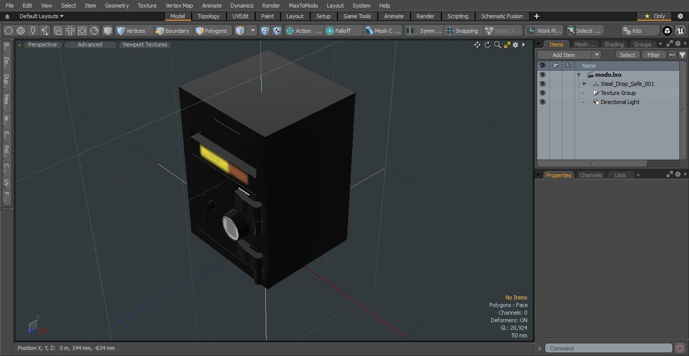 3D model Steel Drop Safe