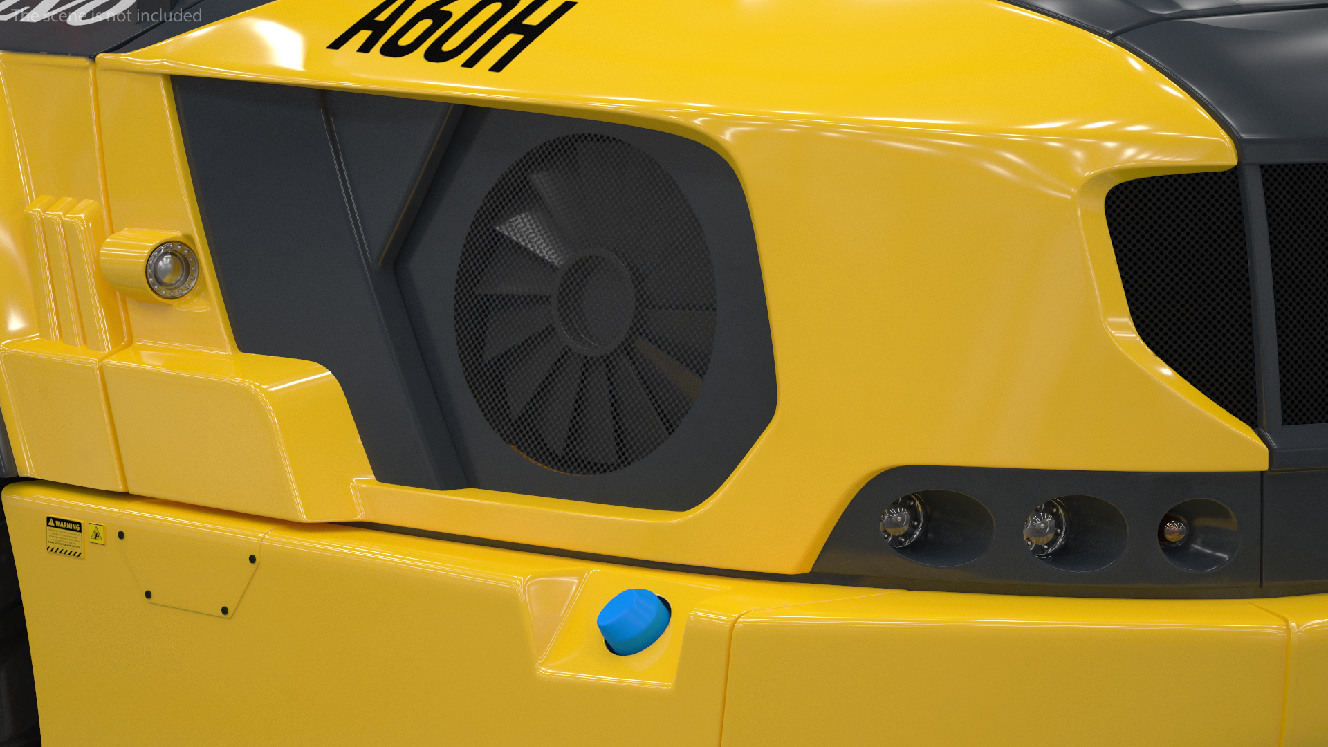 3D Volvo A60H Truck Rigged model