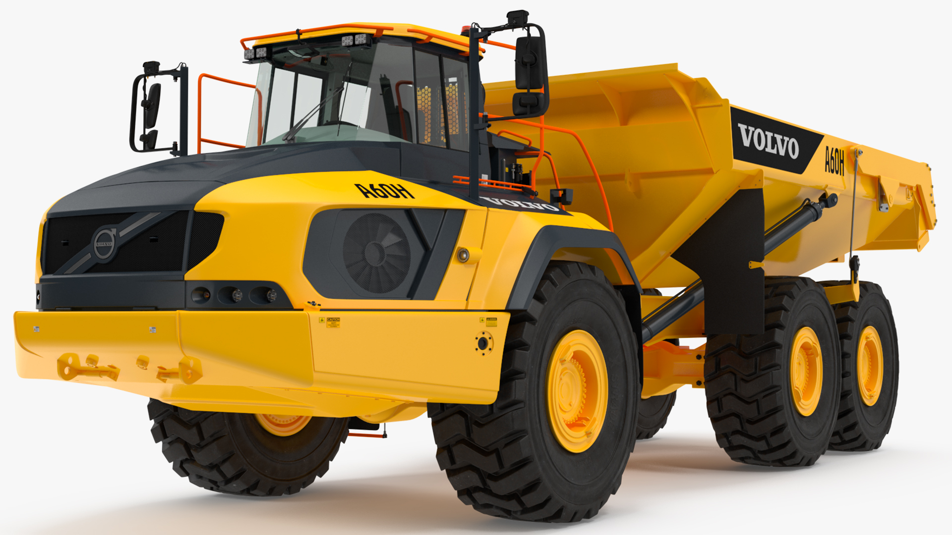 3D Volvo A60H Truck Rigged model